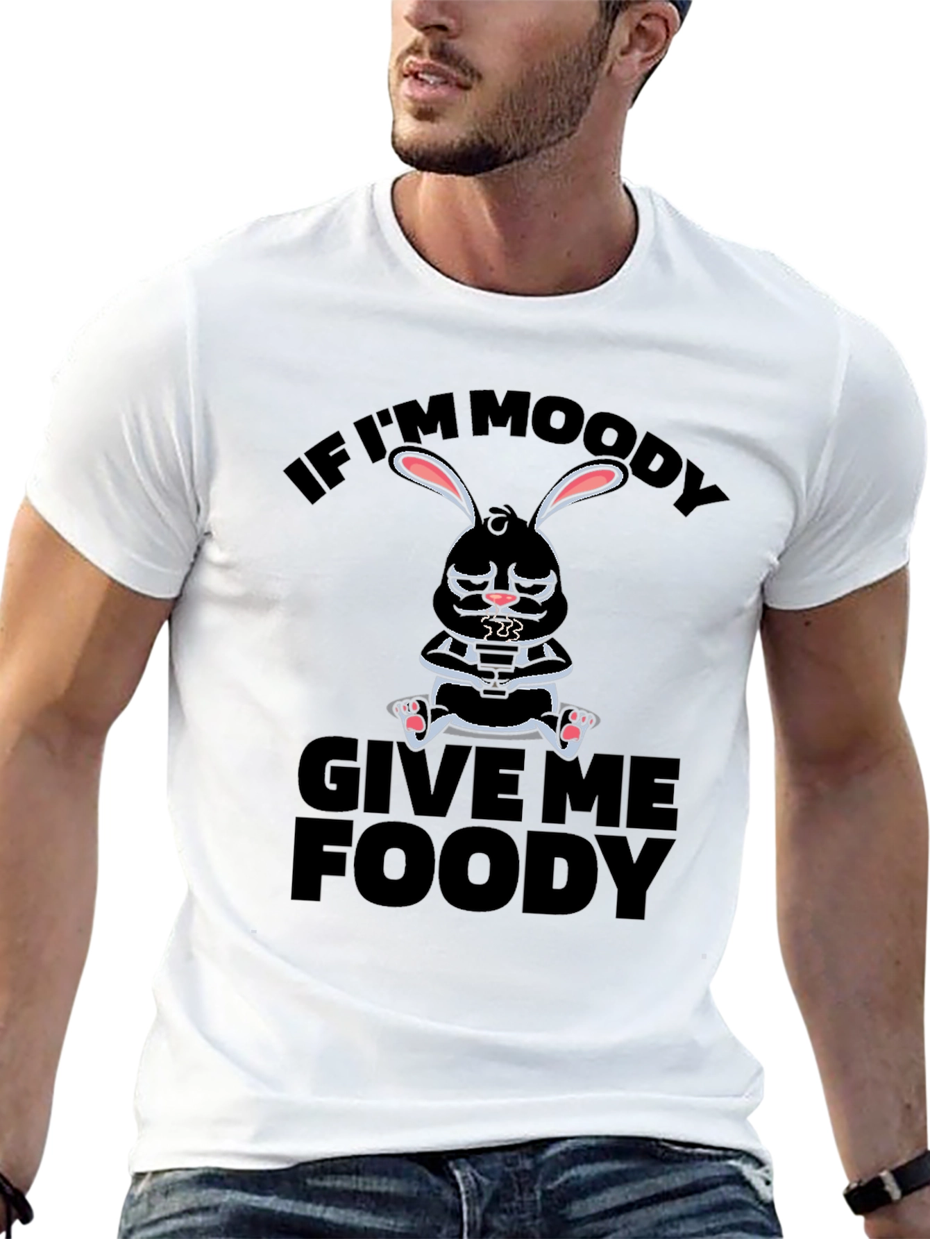 Moody Bunny T-Shirt - Give Me Foody!