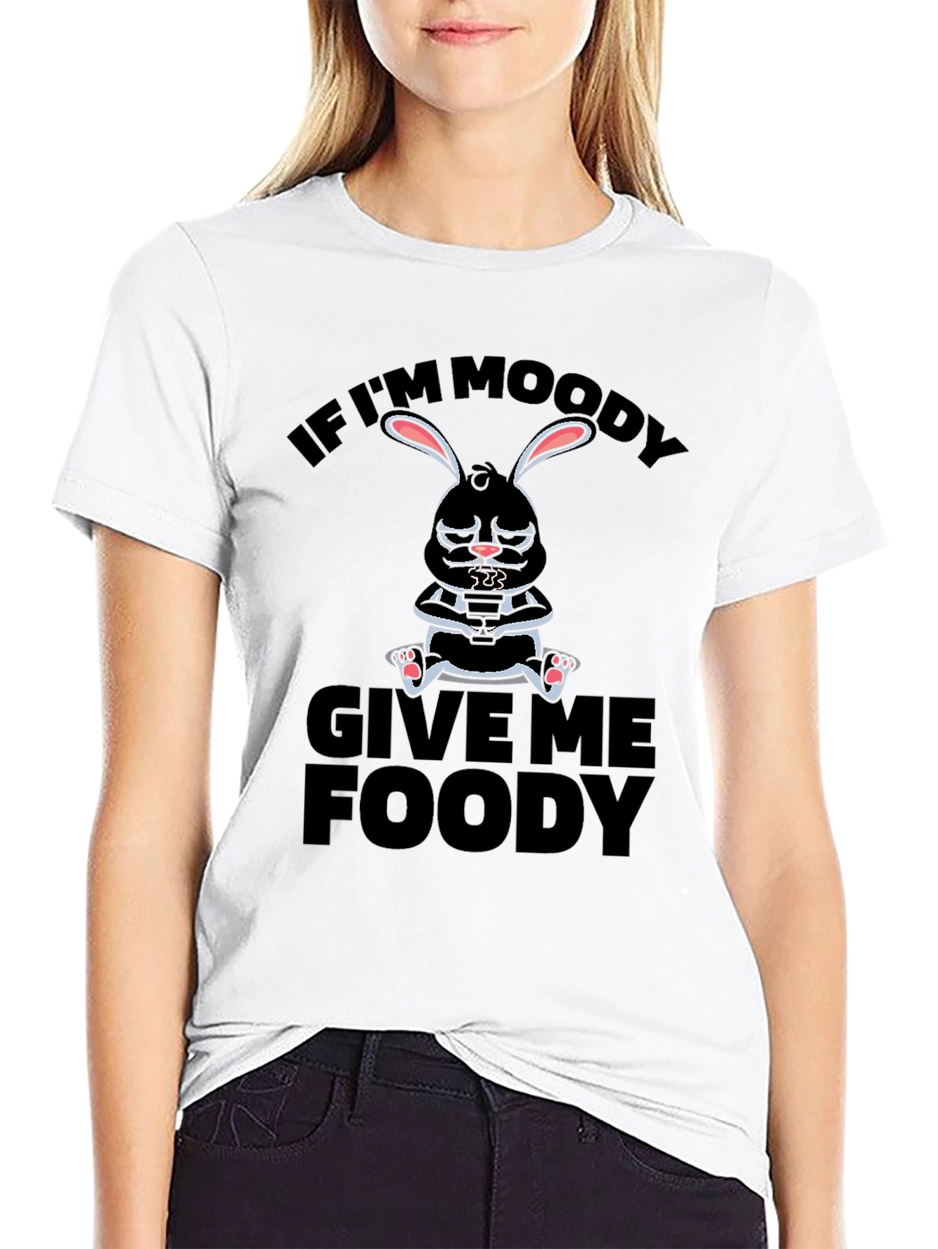 Moody Bunny T-Shirt - Give Me Foody!