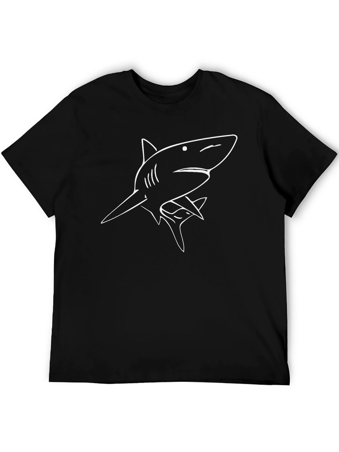 Shark Graphic Tee - Cool Black T-Shirt