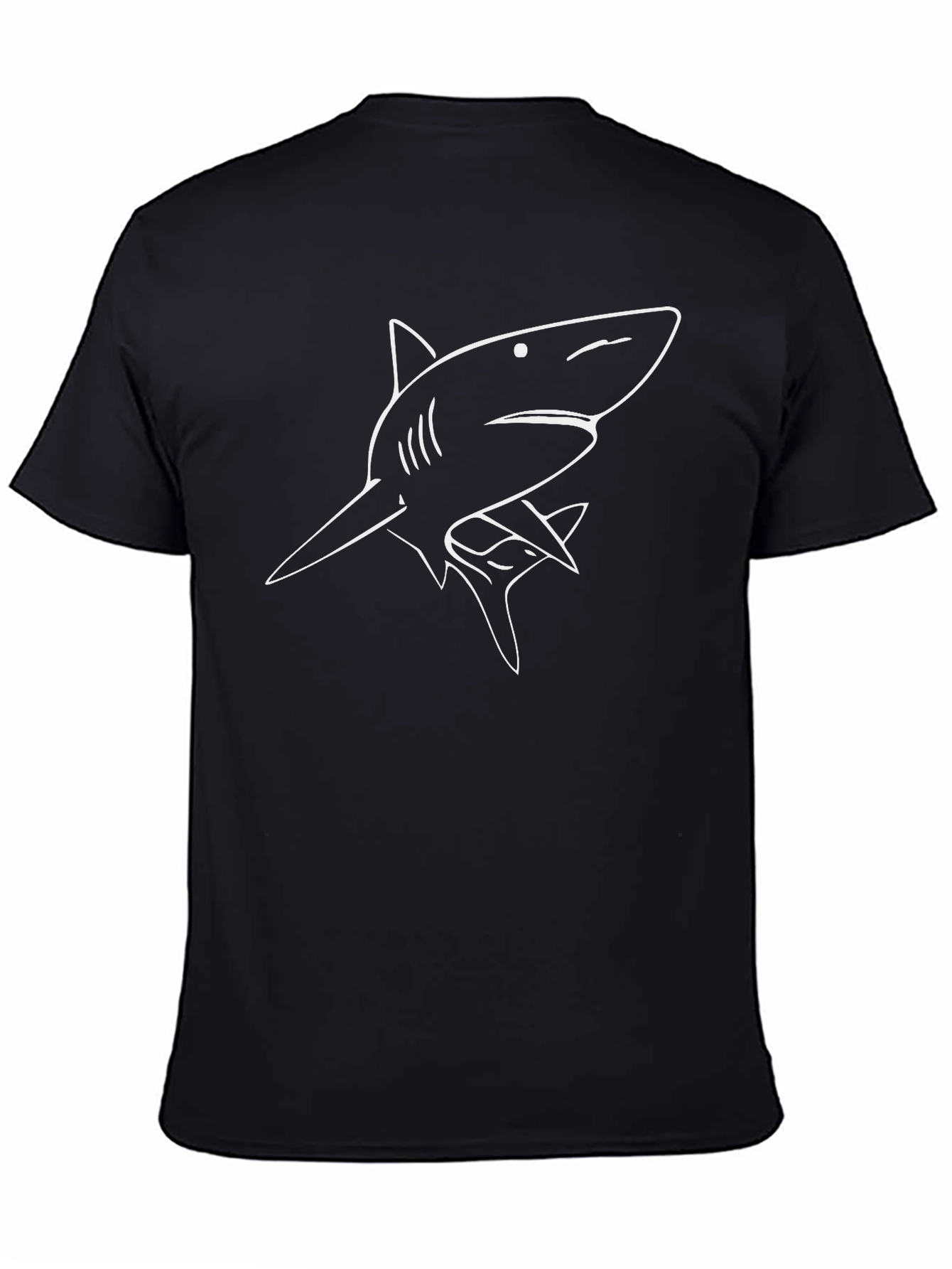 Shark Graphic Tee - Cool Black T-Shirt