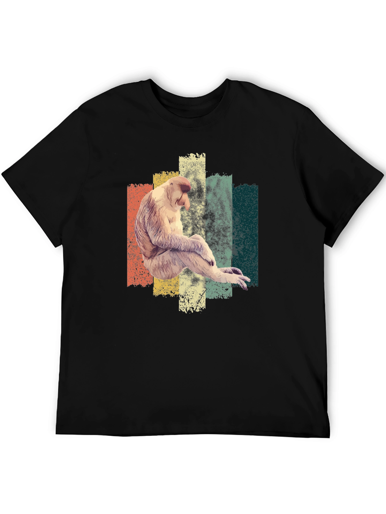 Proboscis Monkey T-Shirt - Retro Style