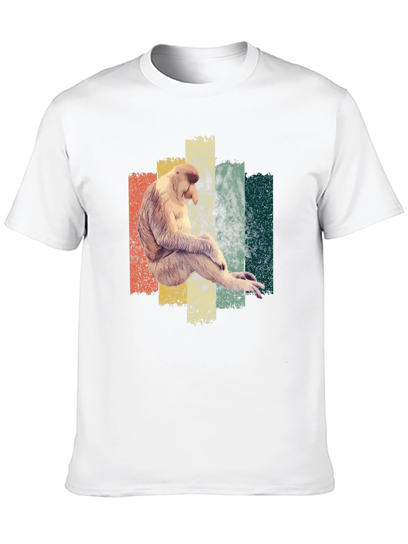 Proboscis Monkey T-Shirt - Retro Style
