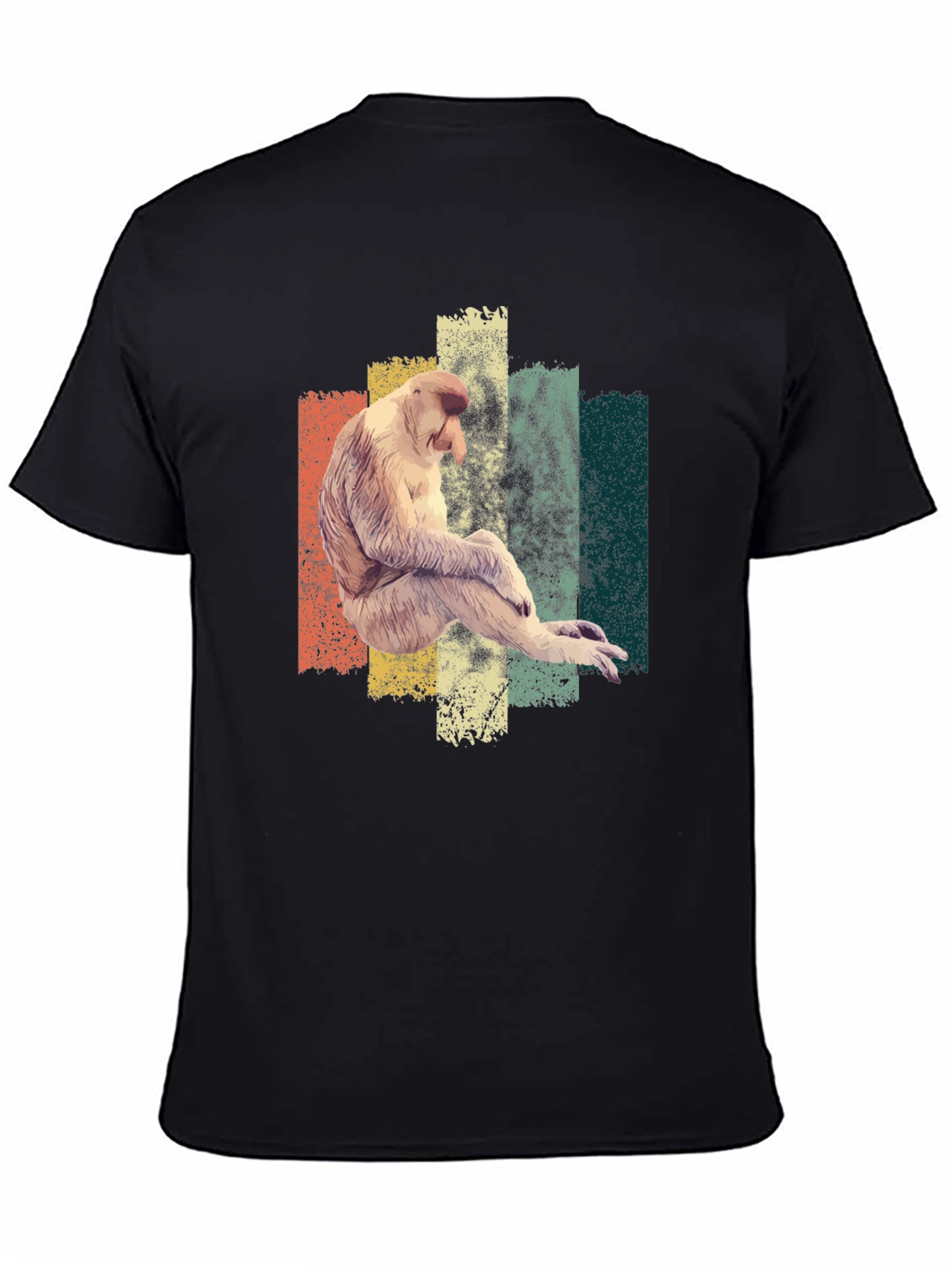 Proboscis Monkey T-Shirt - Retro Style