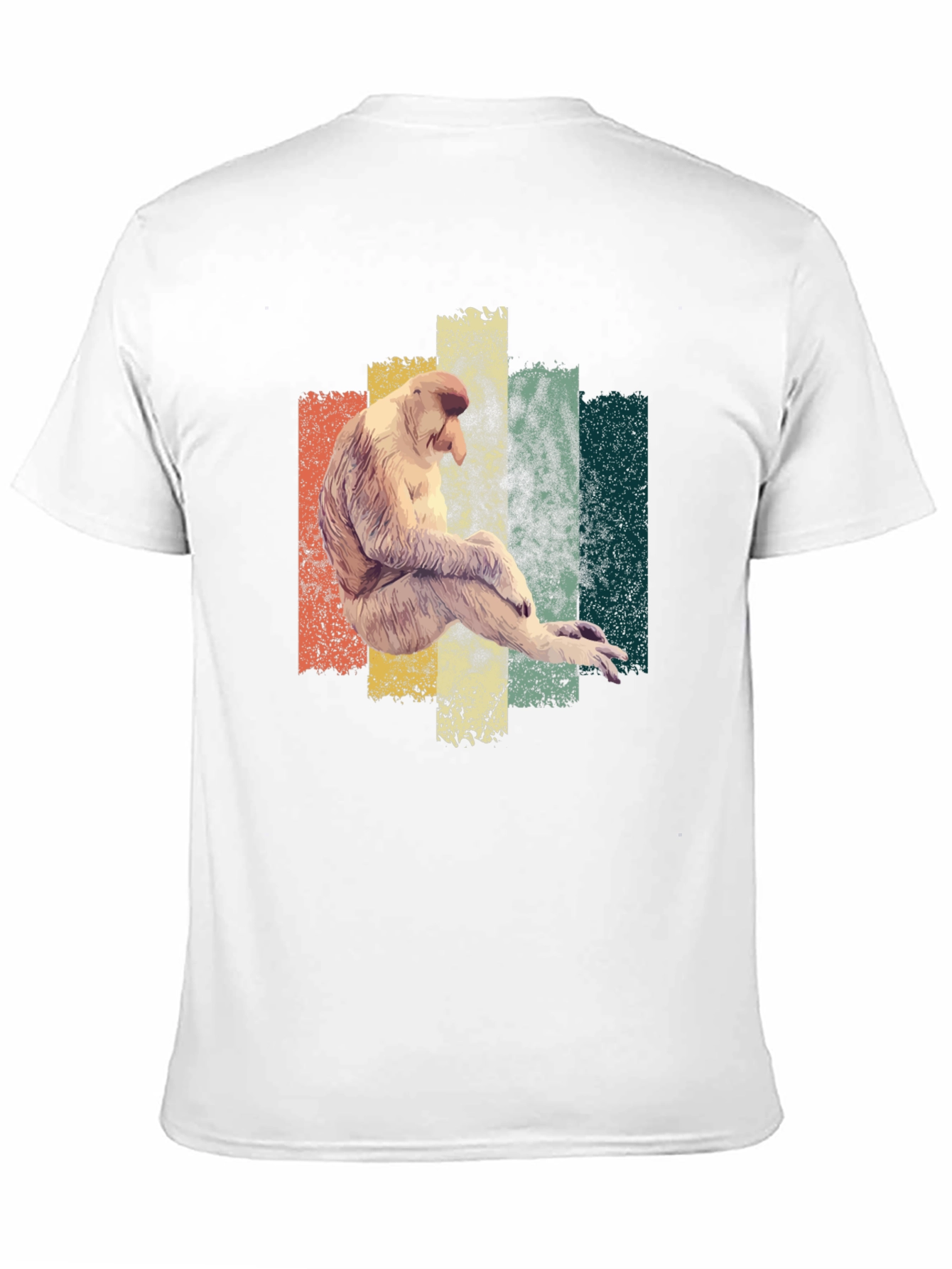 Proboscis Monkey T-Shirt - Retro Style