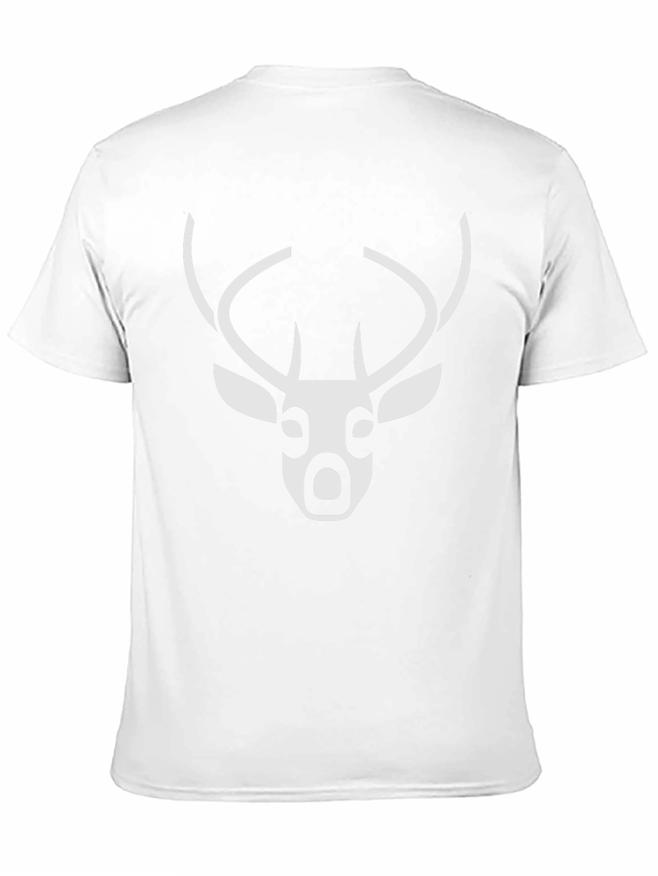 Deer Graphic Black Tee - Modern Wildlife Design