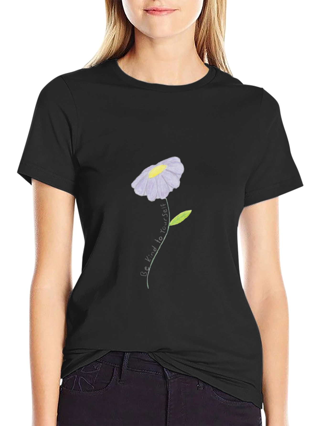 Be Kind to Yourself Flower Graphic Tee