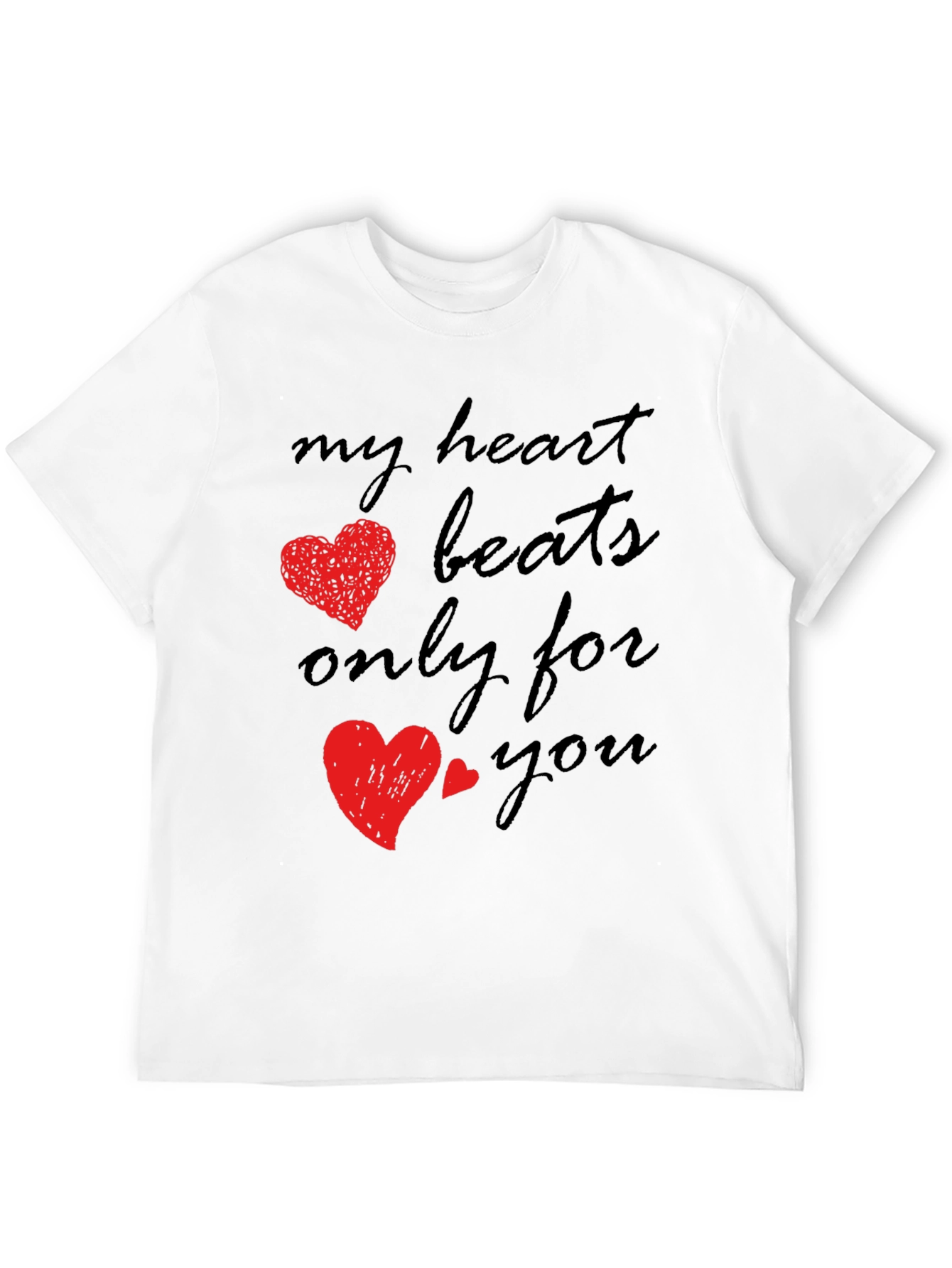 Romantic Heart Beats T-Shirt - Valentines Day Gift