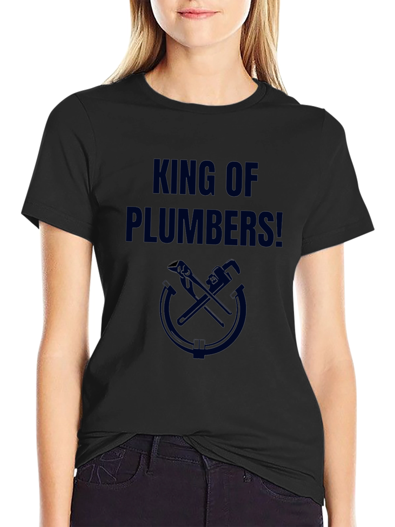 King of Plumbers T-Shirt - Black