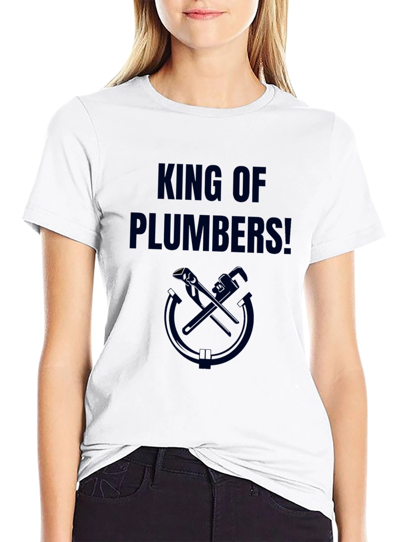 King of Plumbers T-Shirt - Black