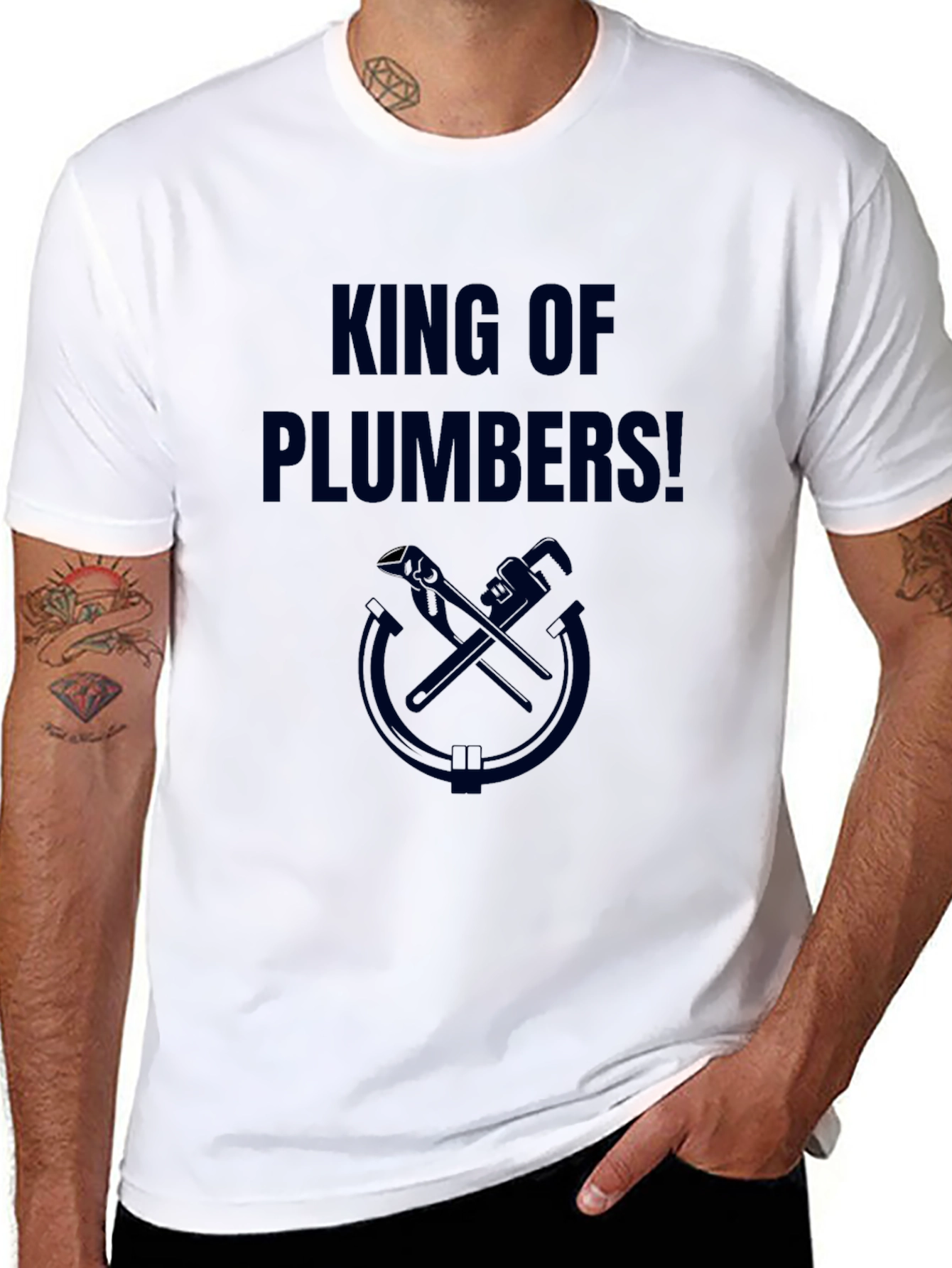 King of Plumbers T-Shirt - Black