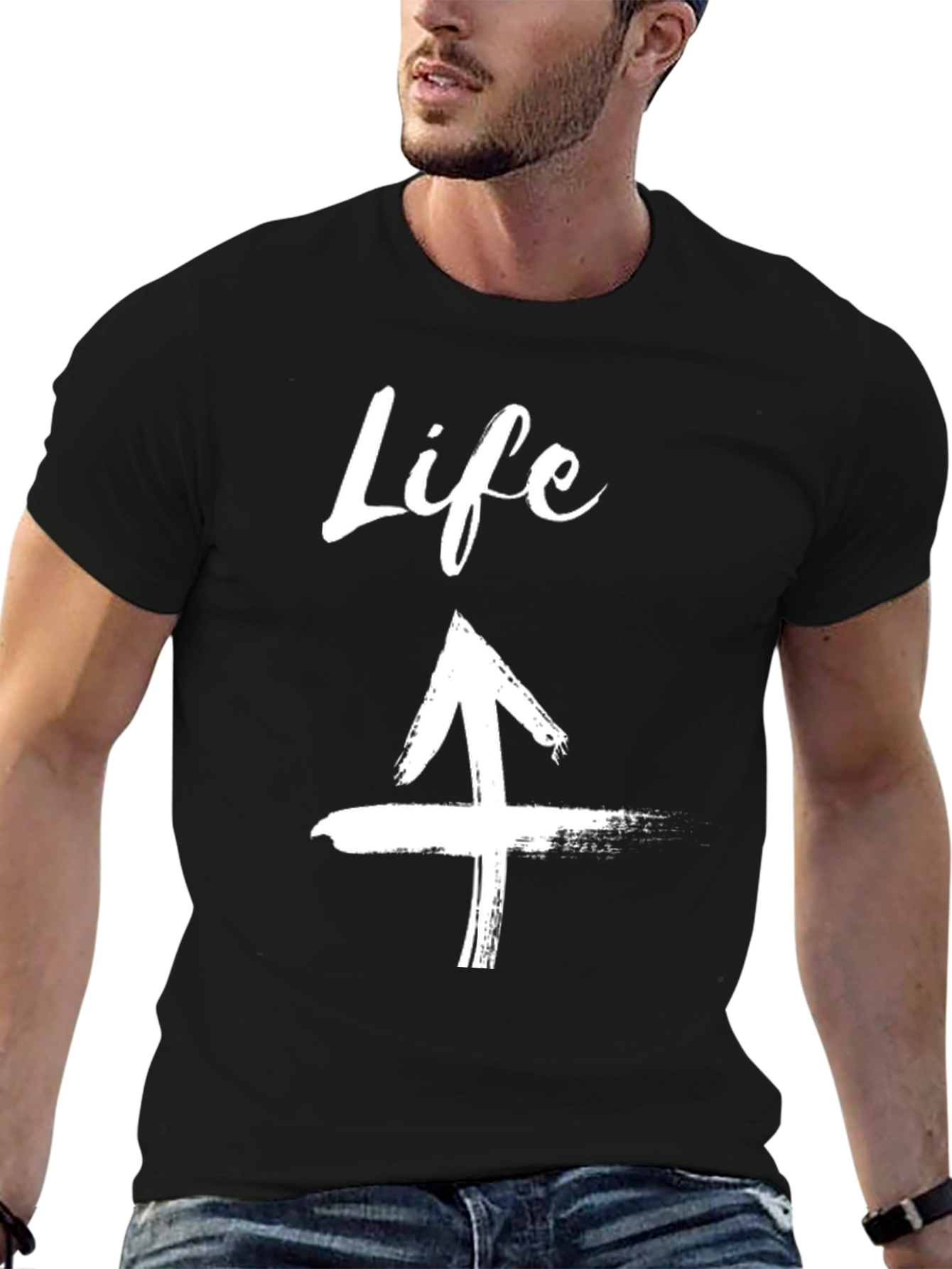 Life Arrow Graphic Tee - Trendy Casual Shirt