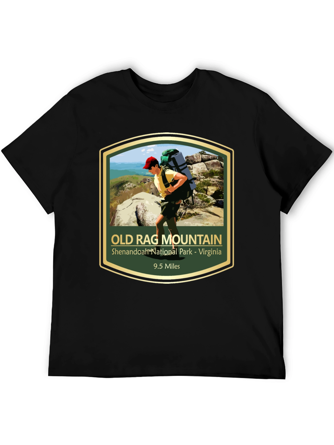 Old Rag Mountain Hiking T-Shirt