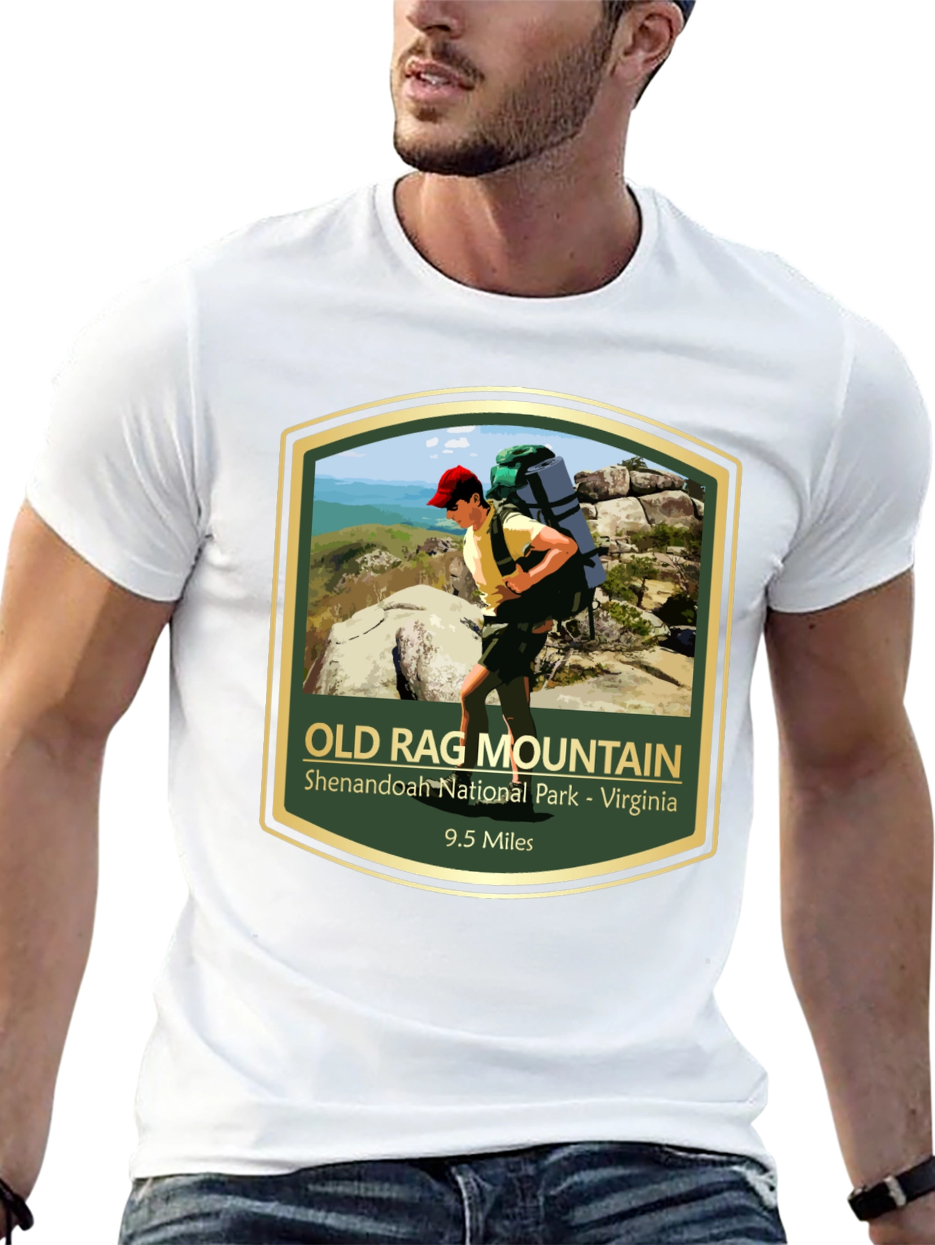 Old Rag Mountain Hiking T-Shirt