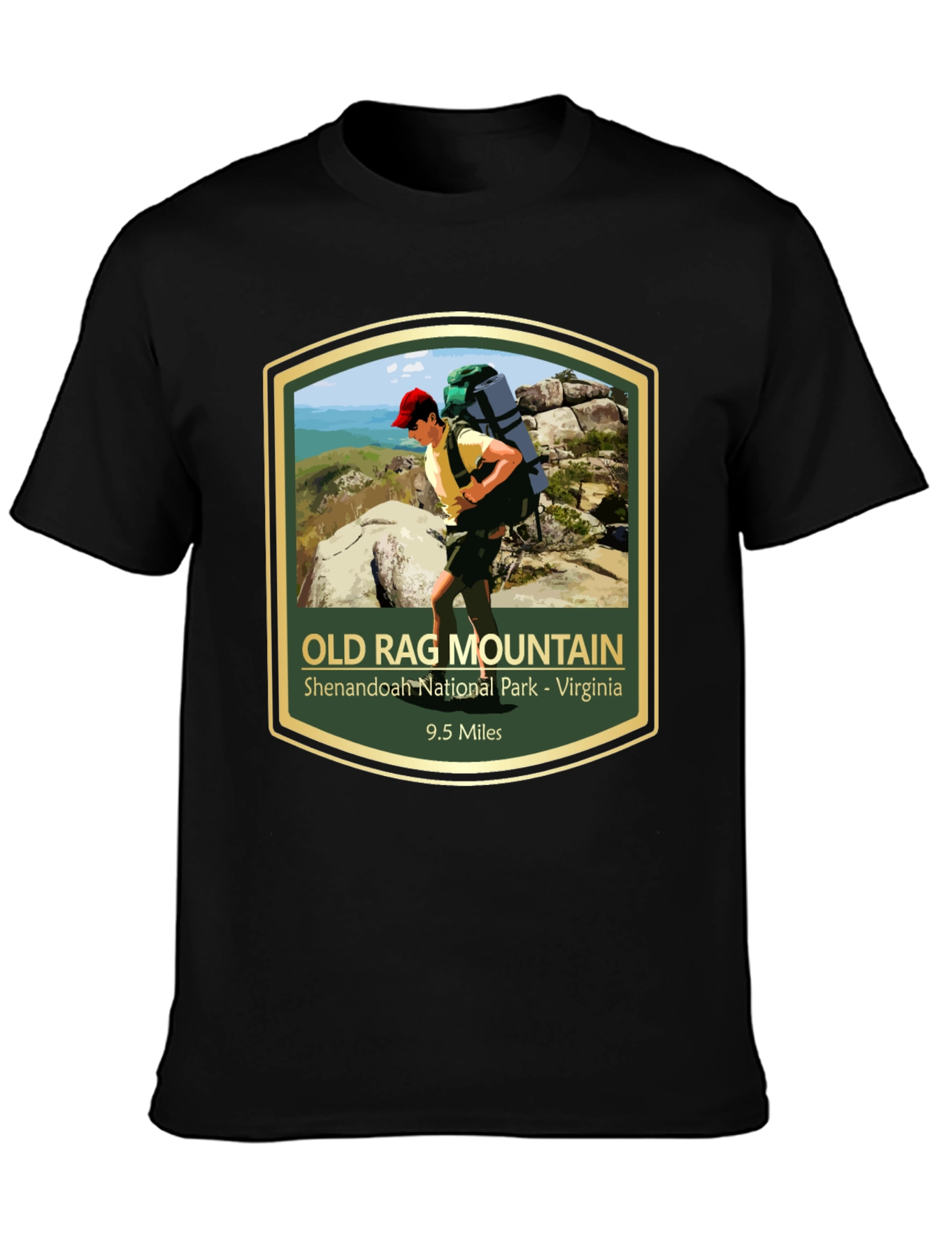 Old Rag Mountain Hiking T-Shirt