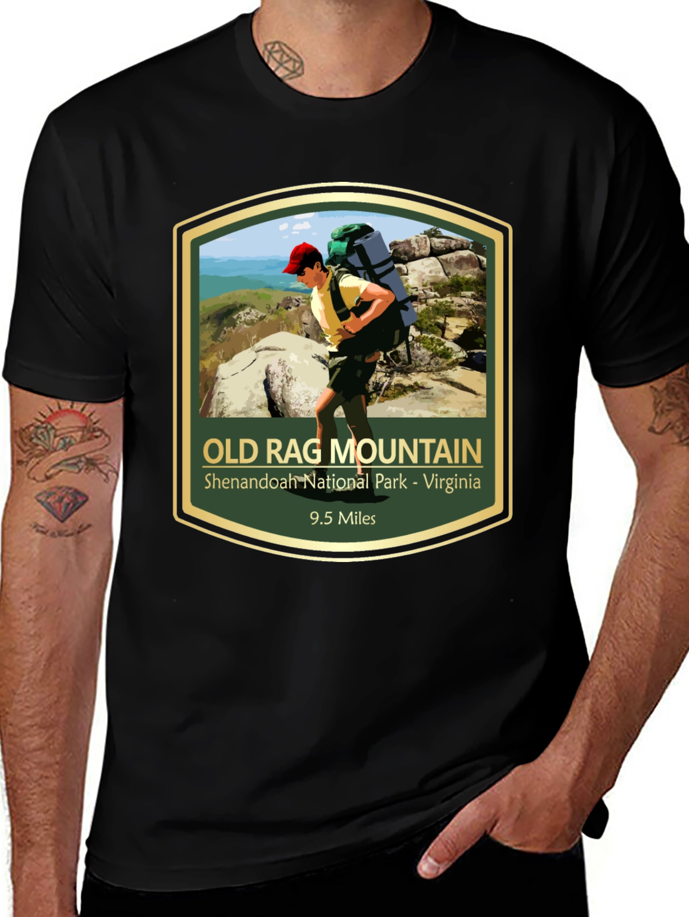 Old Rag Mountain Hiking T-Shirt