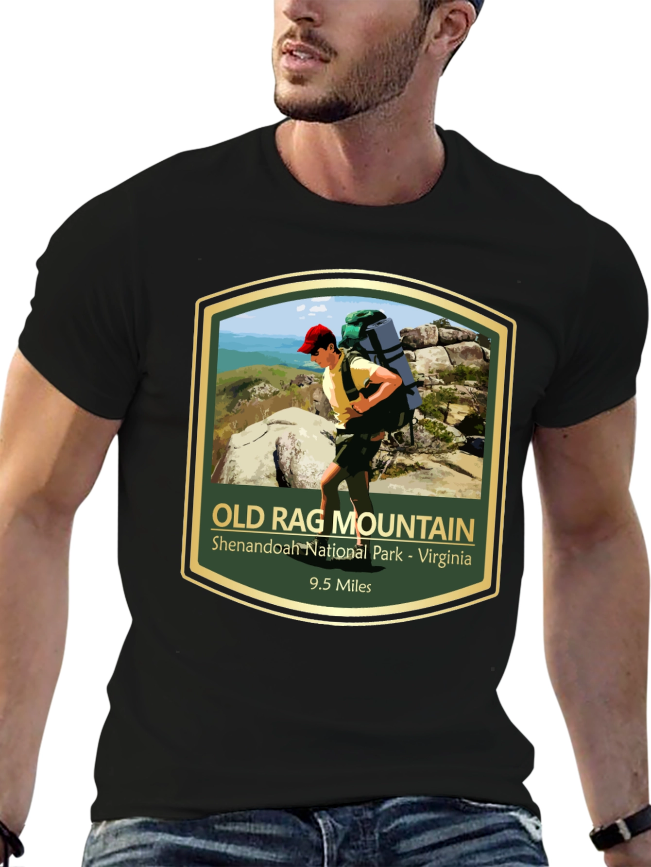 Old Rag Mountain Hiking T-Shirt