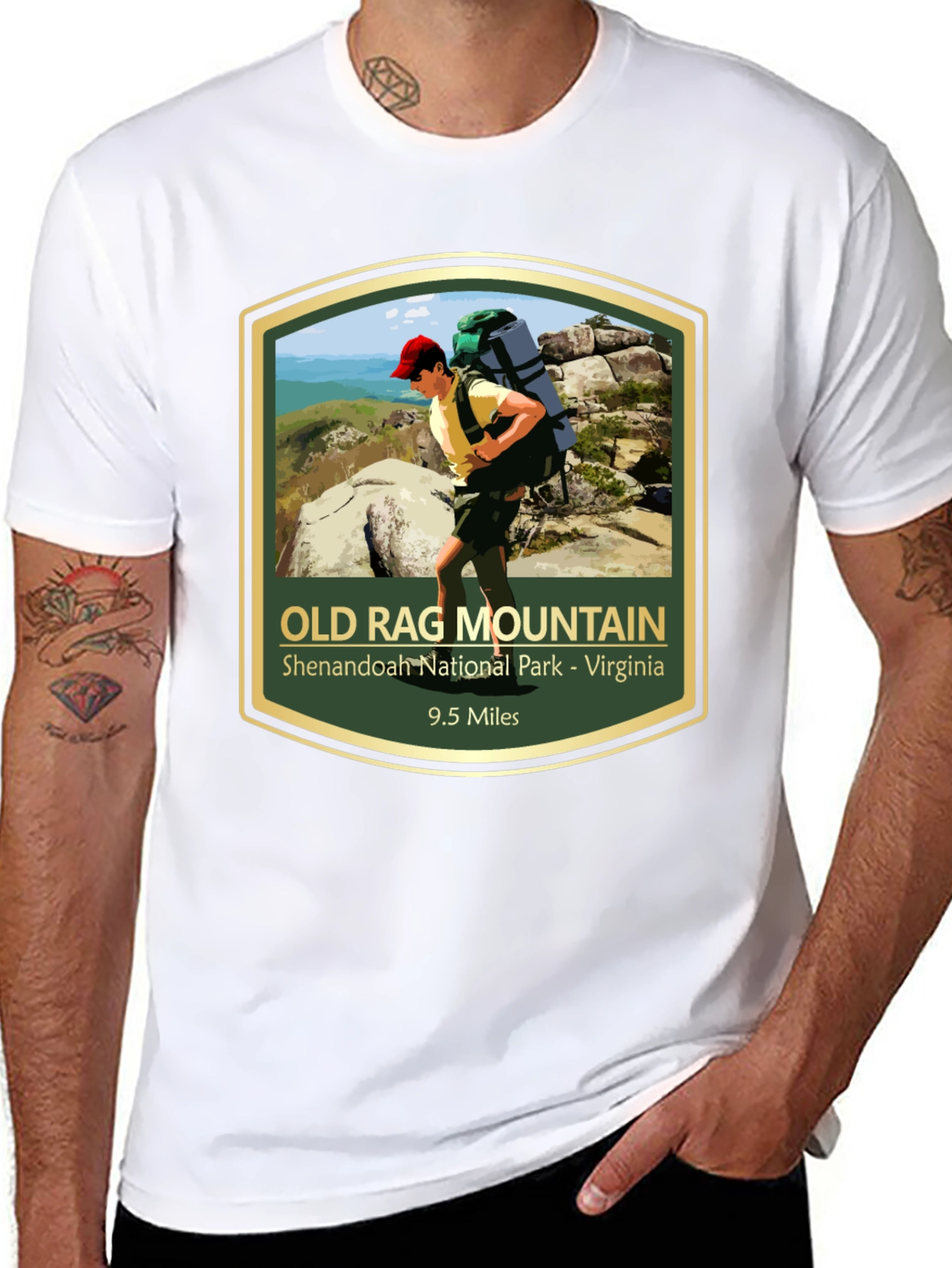 Old Rag Mountain Hiking T-Shirt