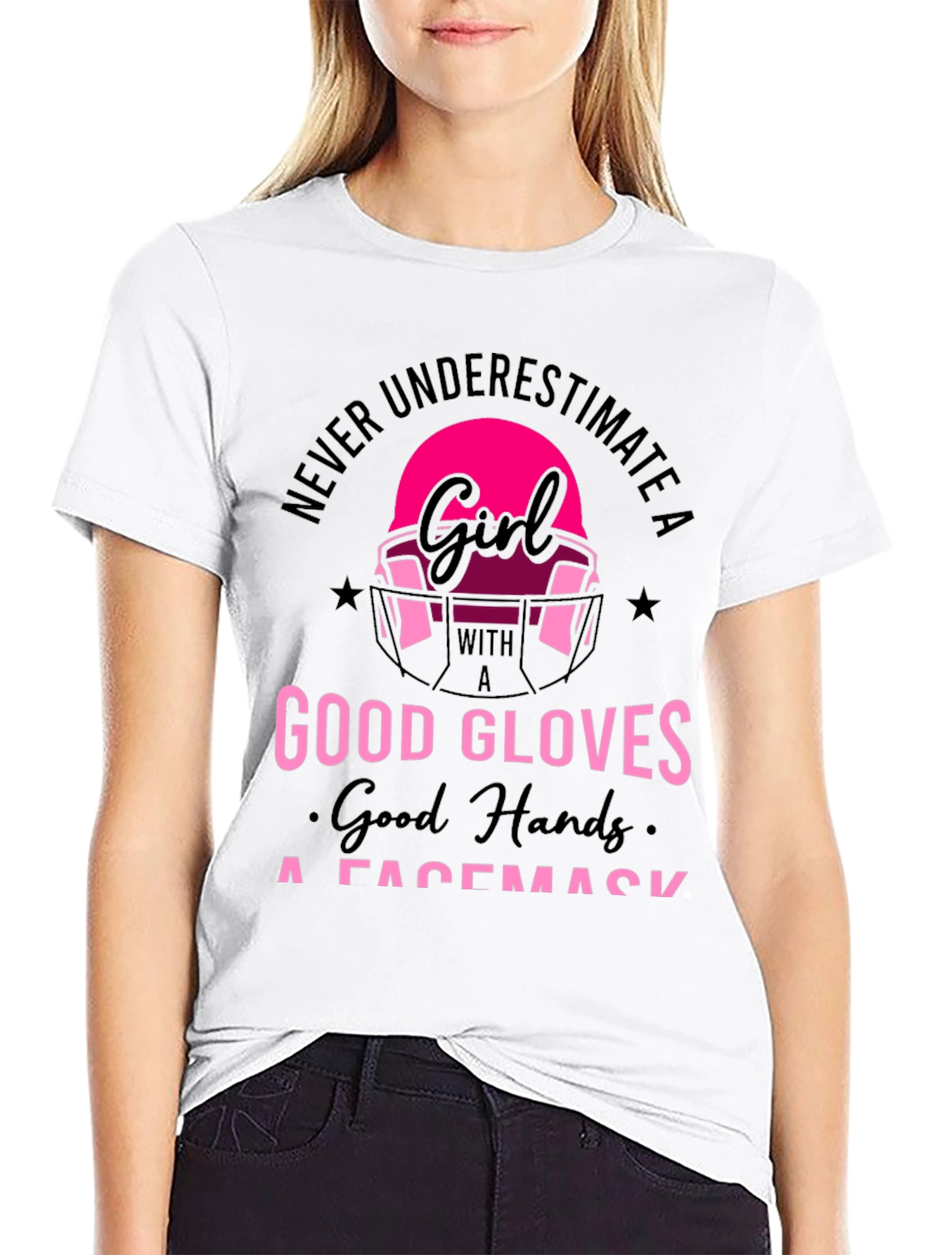 Girl Football Player T-Shirt