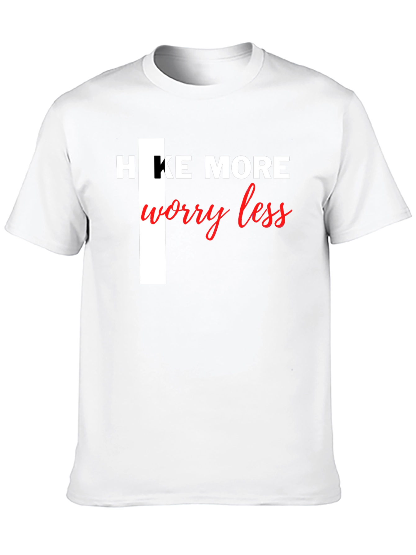 Hike More Worry Less Black Tee
