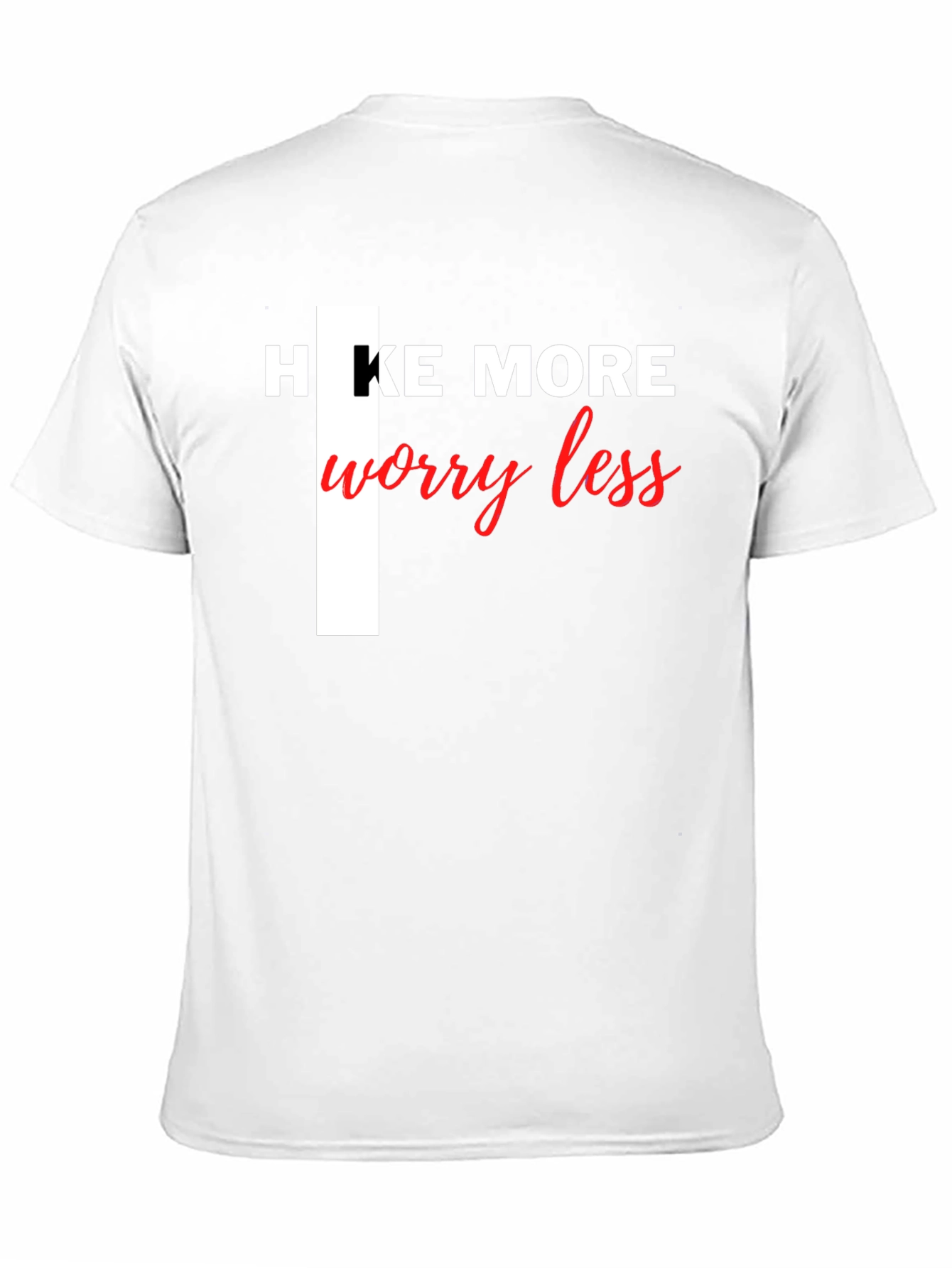 Hike More Worry Less Black Tee