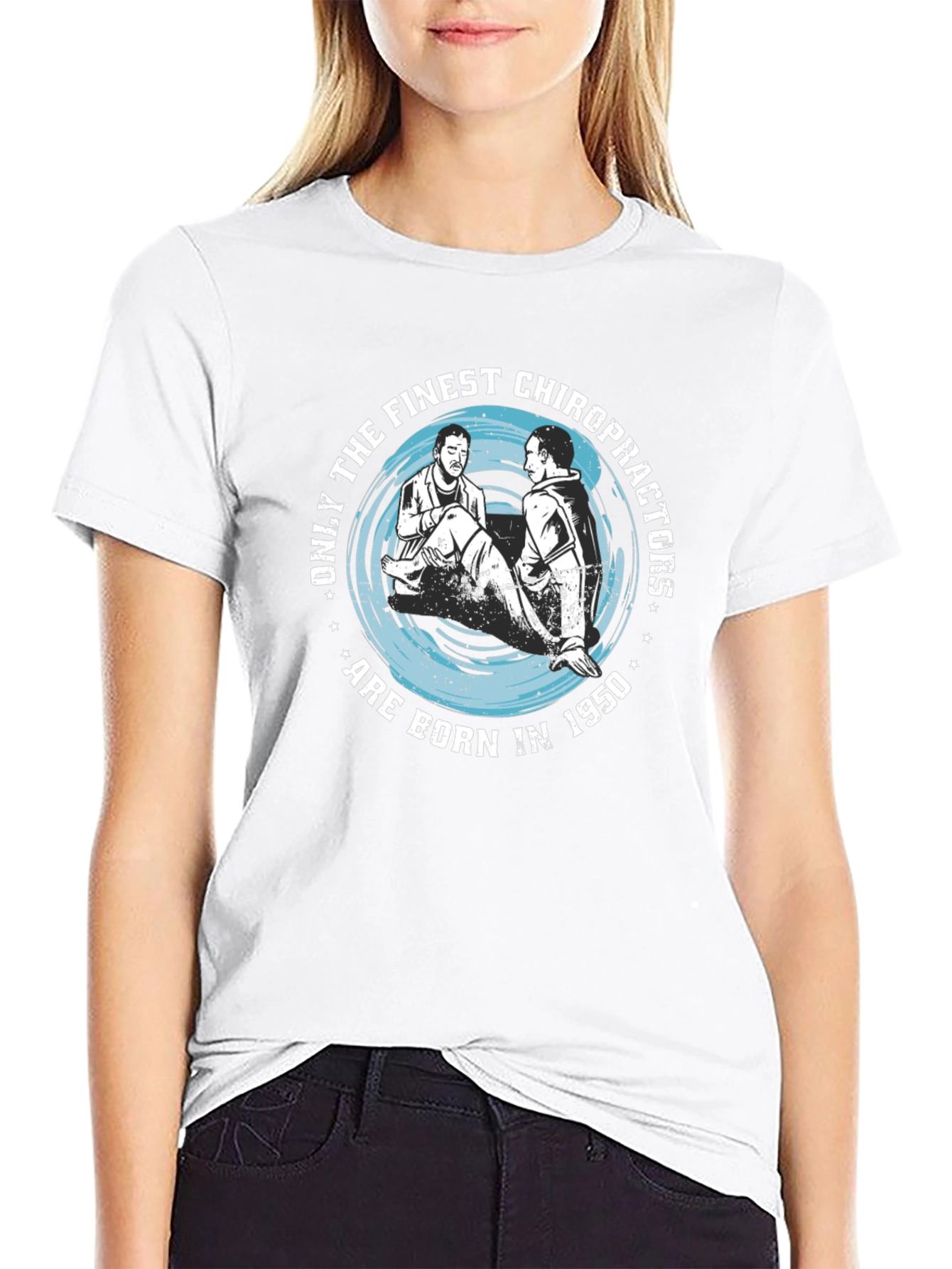 Finest Chiropractors 1950 Black T-Shirt