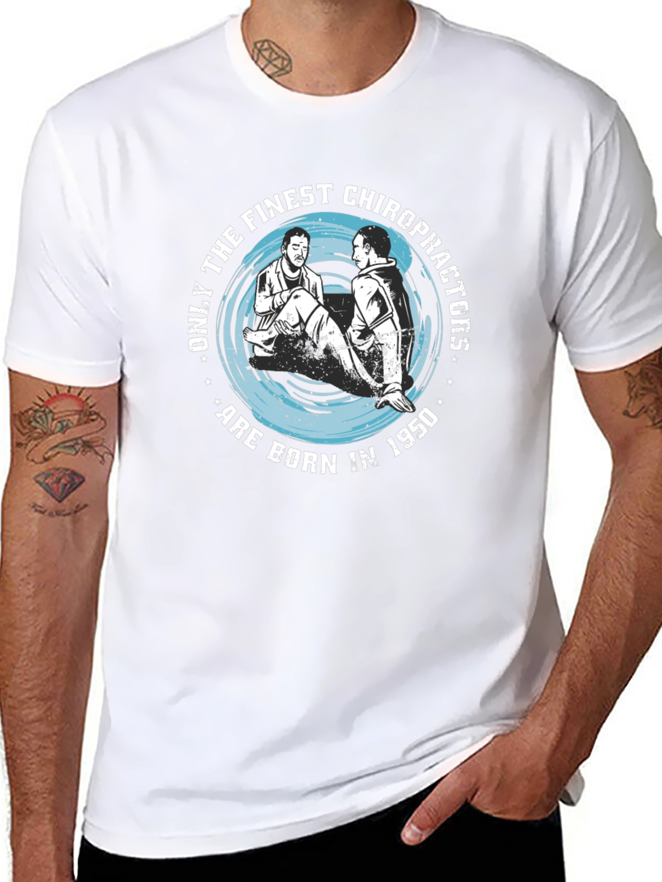 Finest Chiropractors 1950 Black T-Shirt