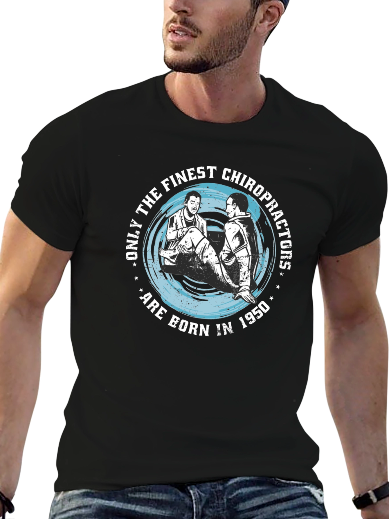 Finest Chiropractors 1950 Black T-Shirt