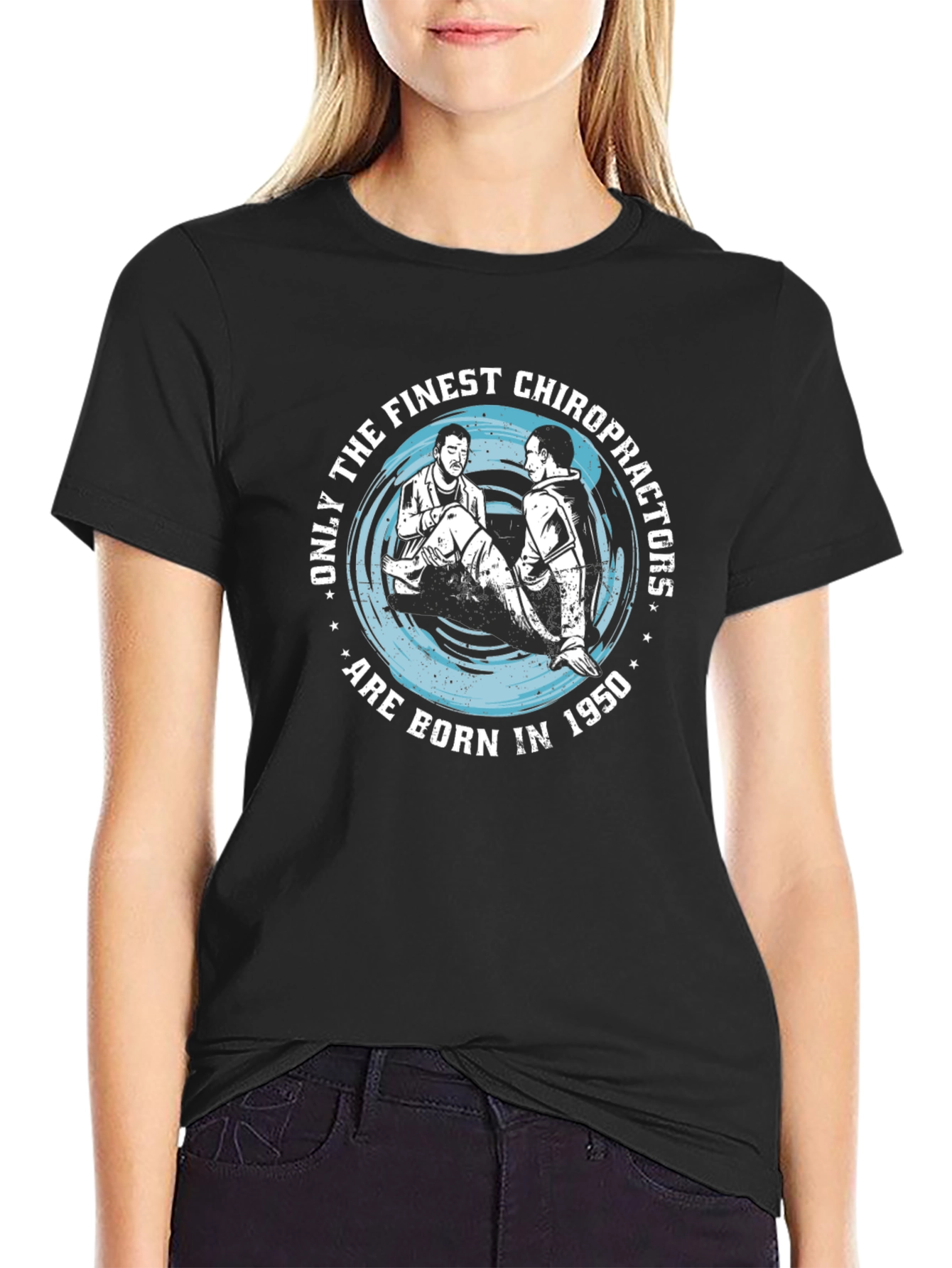 Finest Chiropractors 1950 Black T-Shirt