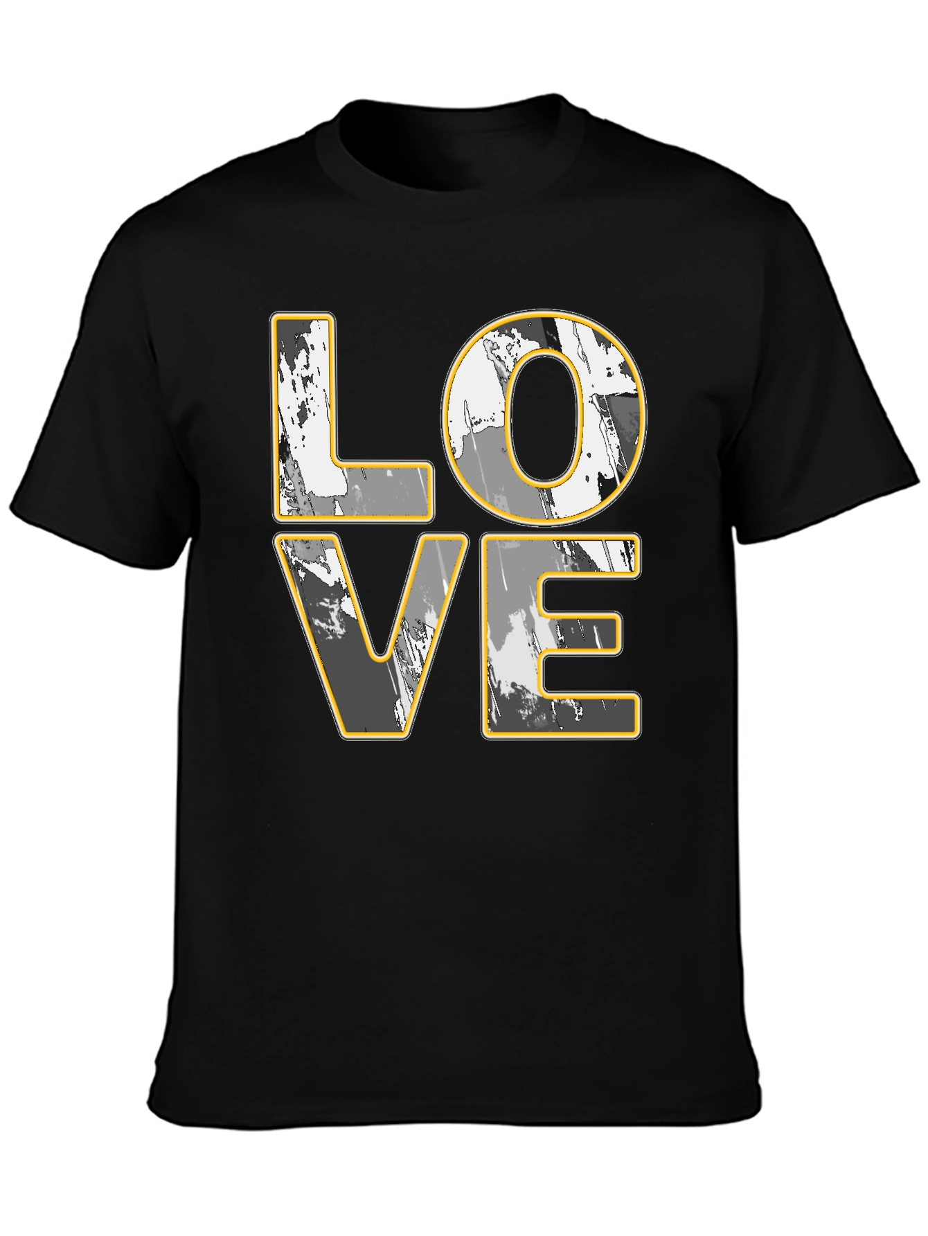 LOVE Graphic Print Black T-Shirt