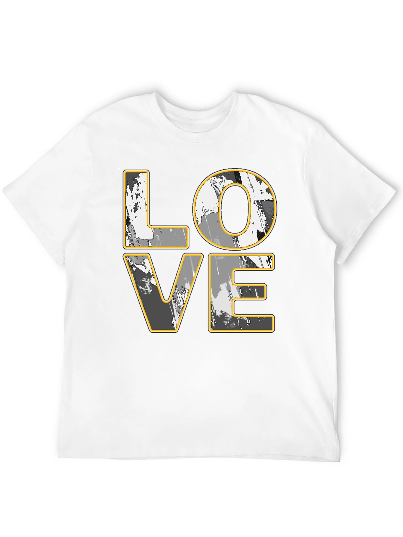 LOVE Graphic Print Black T-Shirt
