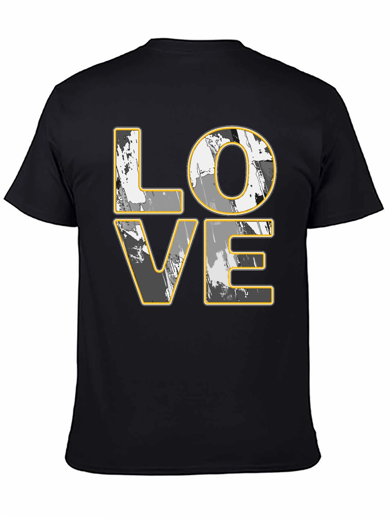 LOVE Graphic Print Black T-Shirt