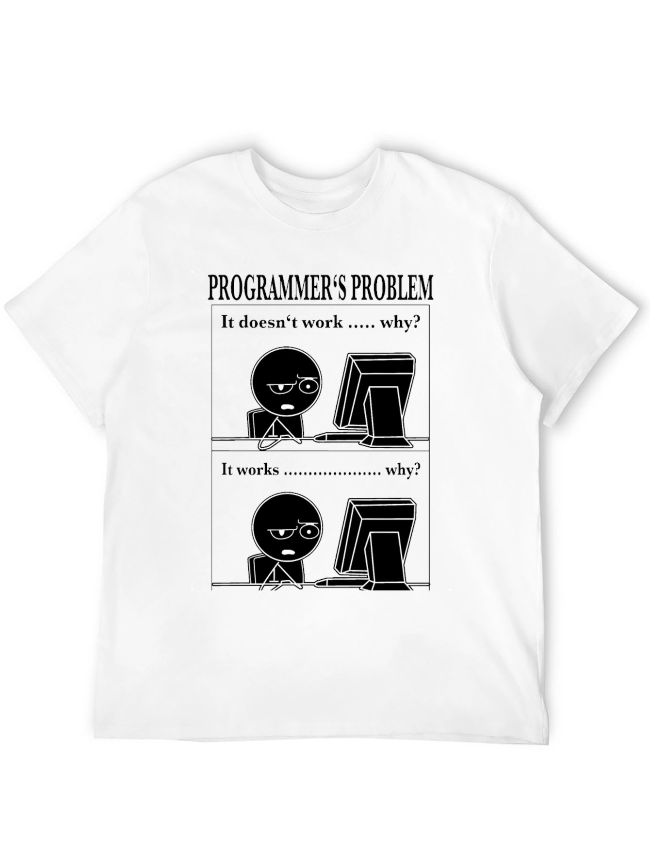 Programmers Problem Black T-Shirt