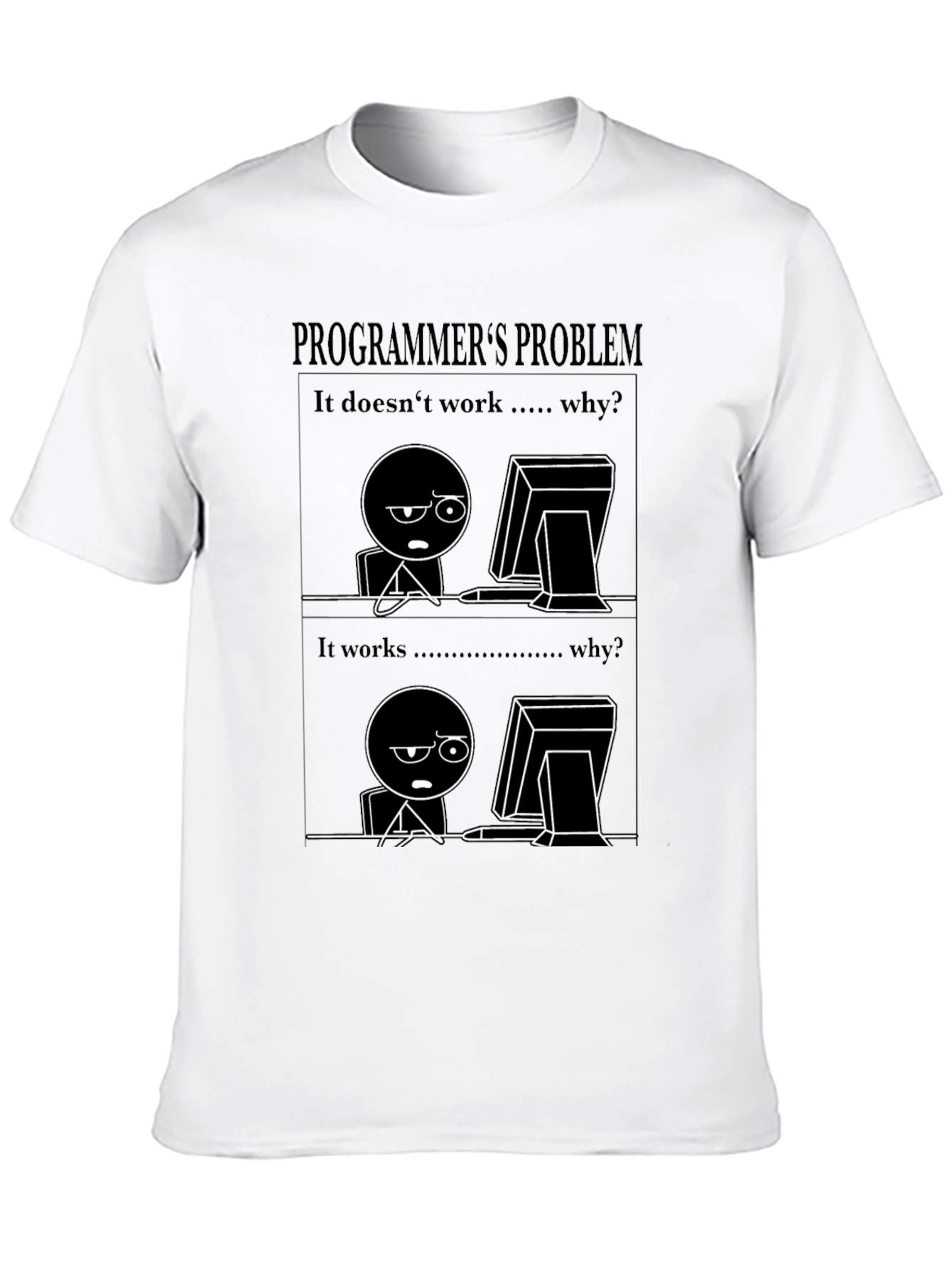 Programmers Problem Black T-Shirt