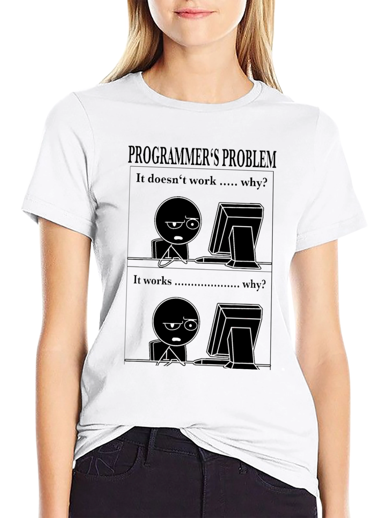 Programmers Problem Black T-Shirt