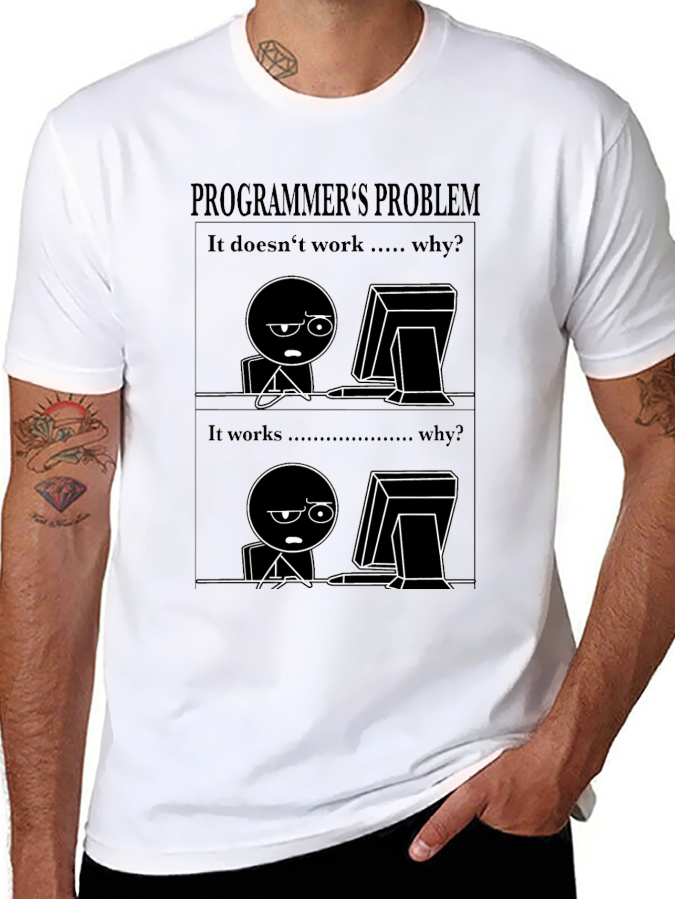 Programmers Problem Black T-Shirt