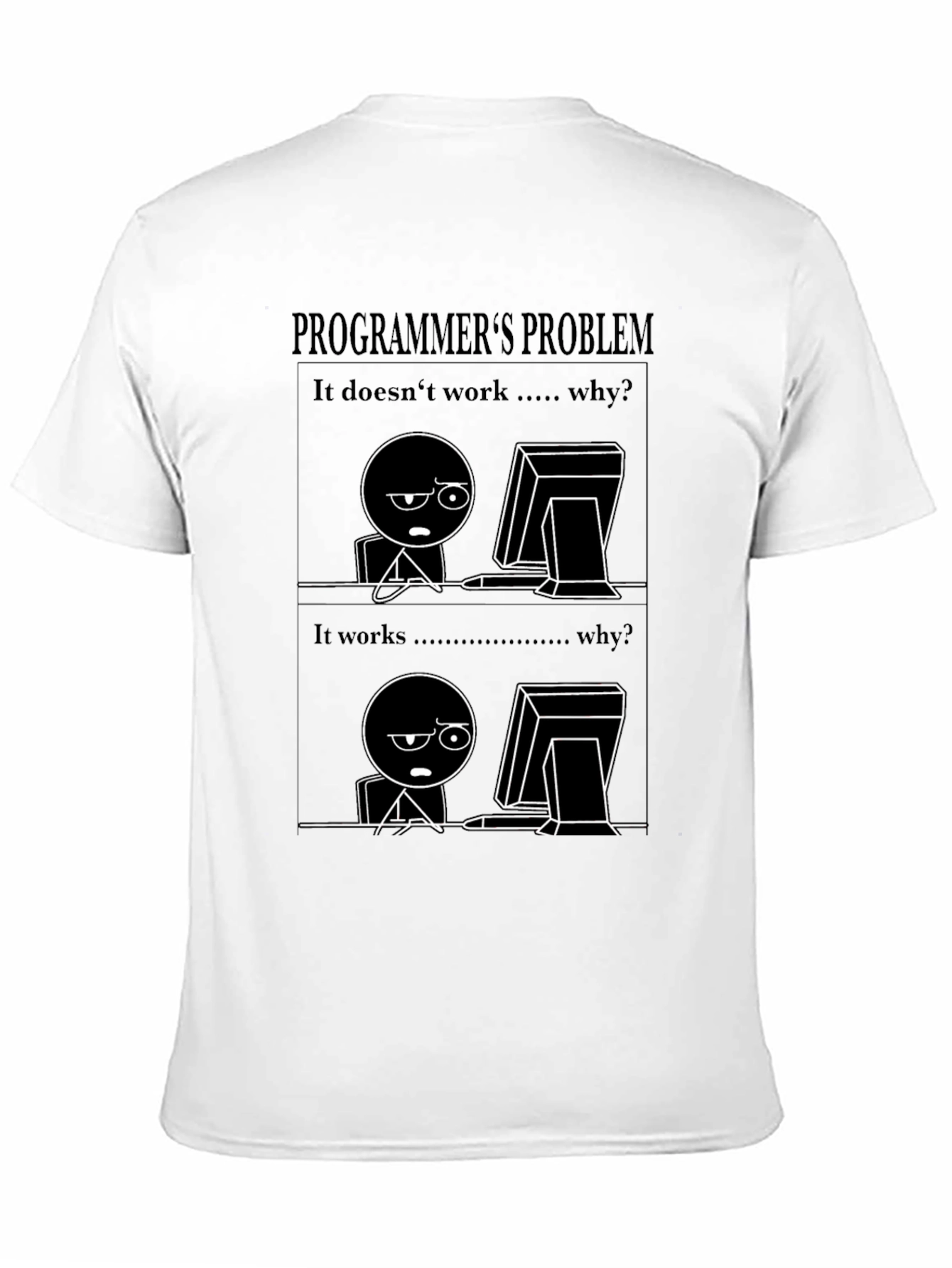 Programmers Problem Black T-Shirt