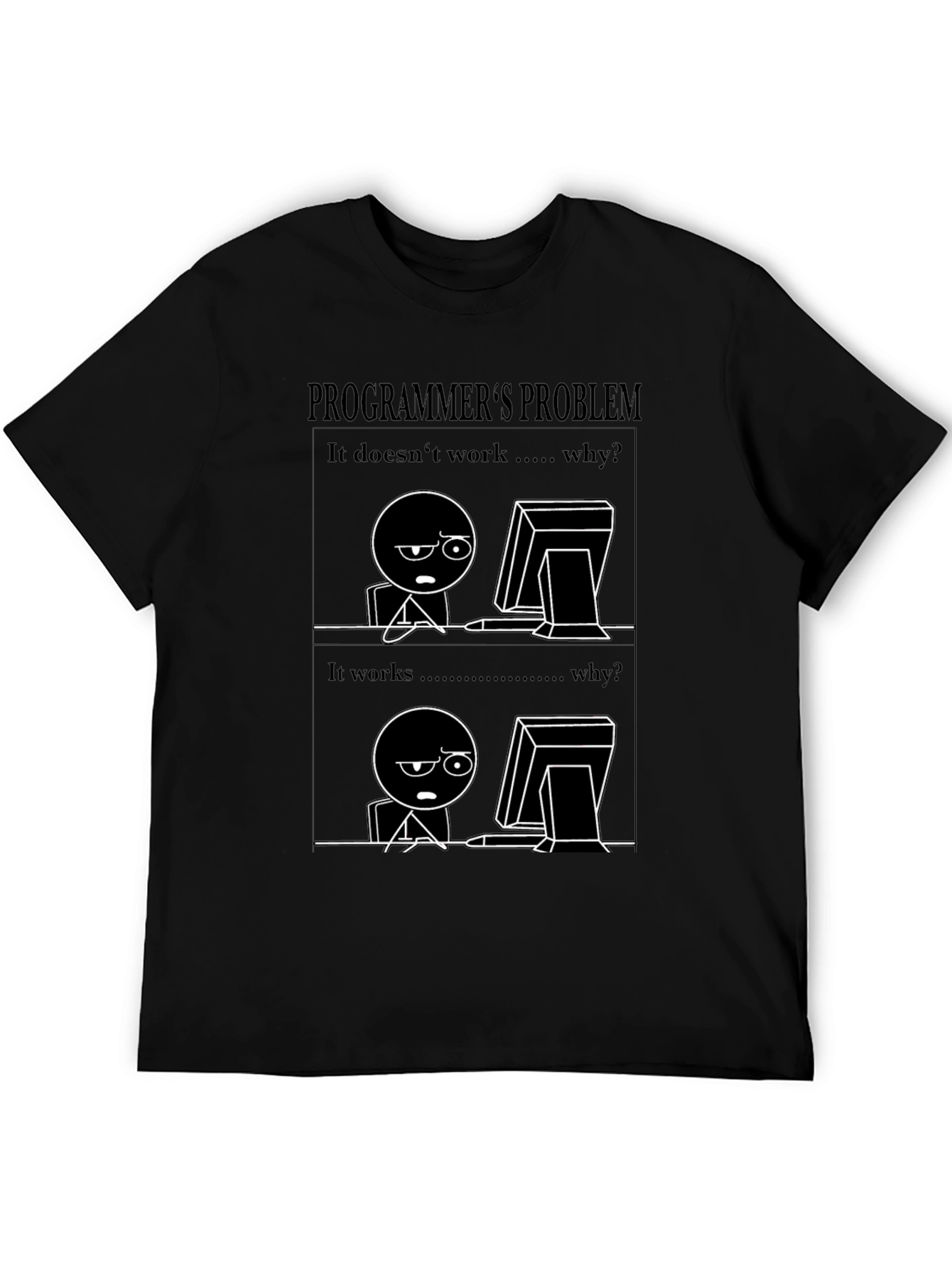 Programmers Problem Black T-Shirt