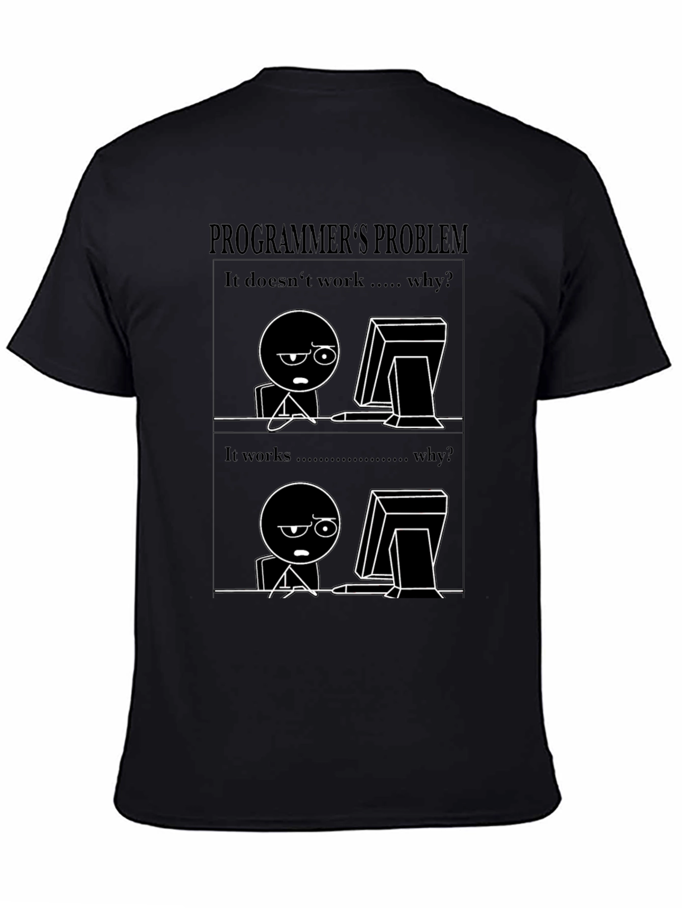 Programmers Problem Black T-Shirt