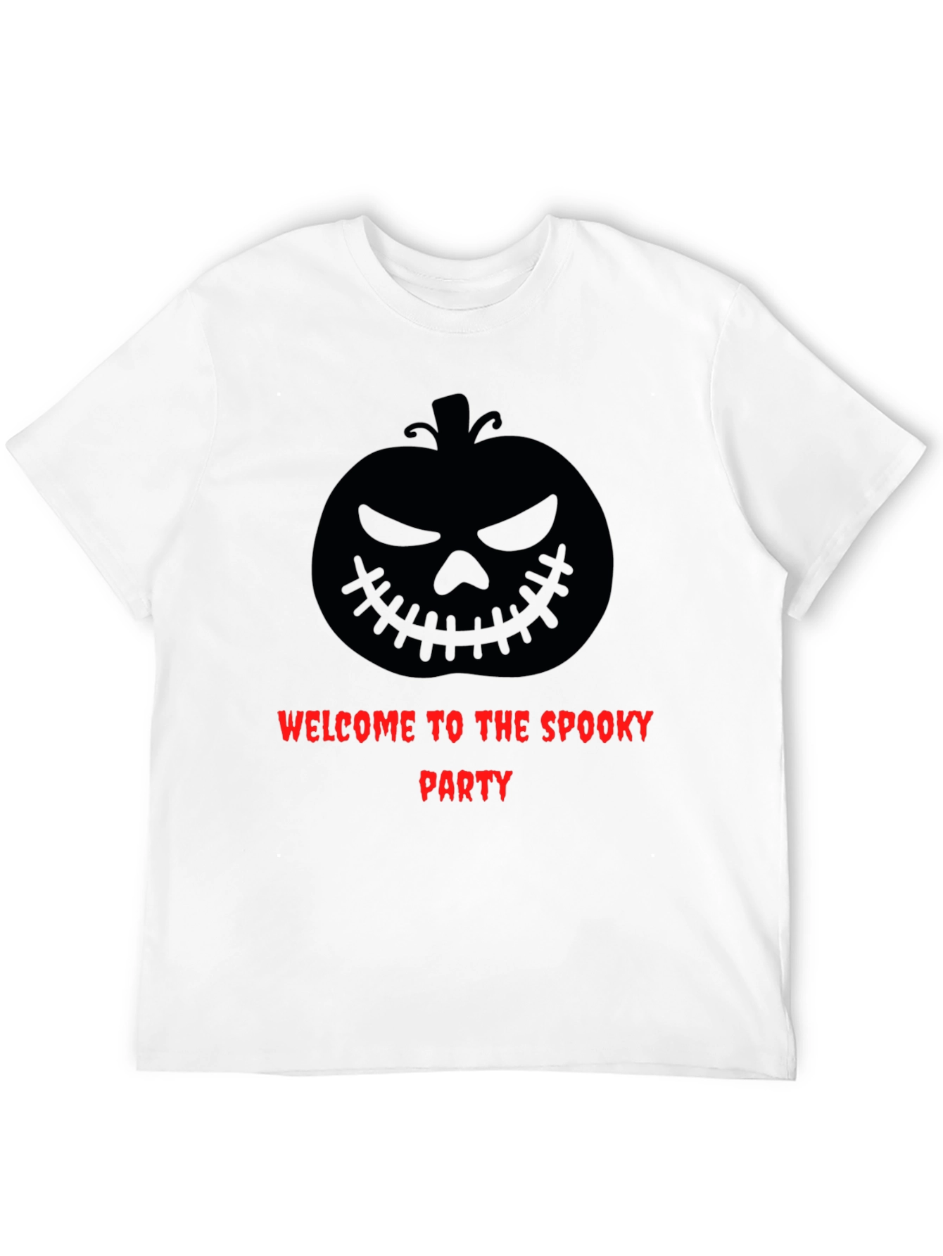 Spooky Party Graphic Tee - Halloween Pumpkin Design