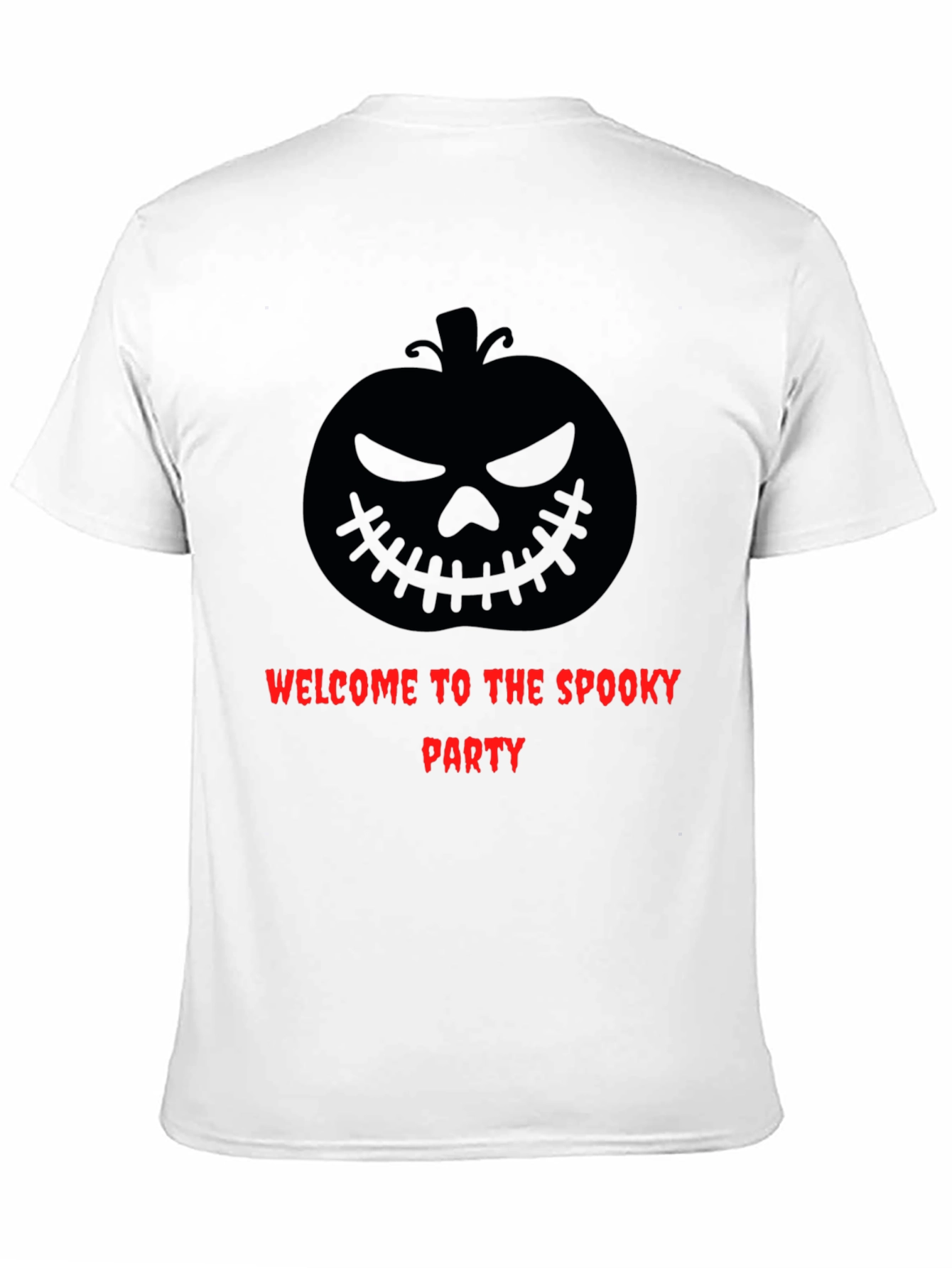 Spooky Party Graphic Tee - Halloween Pumpkin Design