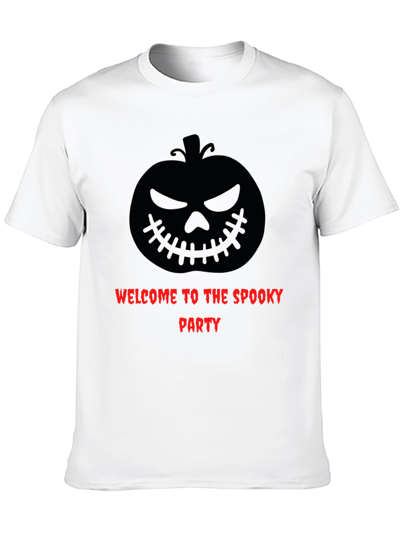 Spooky Party Graphic Tee - Halloween Pumpkin Design
