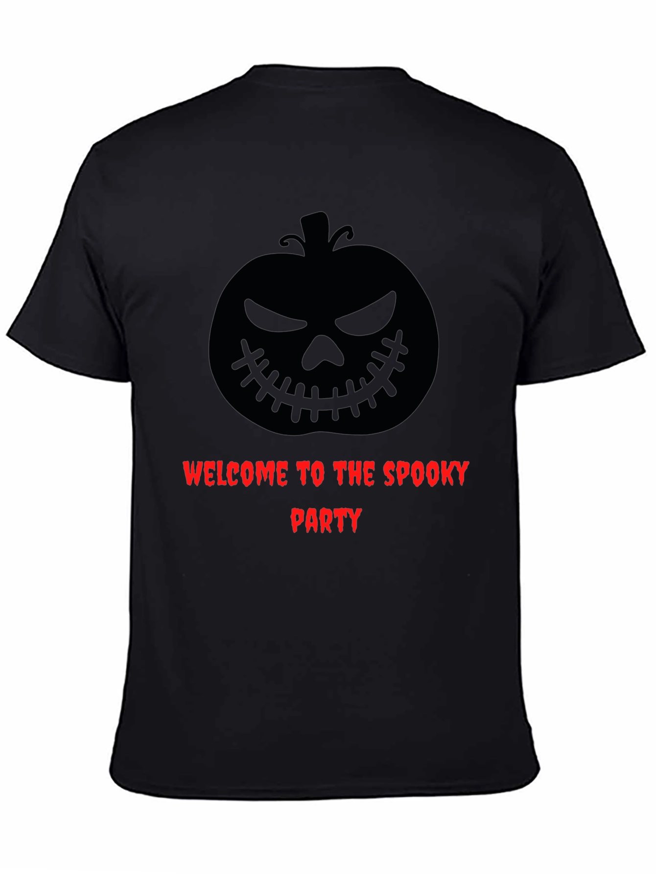 Spooky Party Graphic Tee - Halloween Pumpkin Design