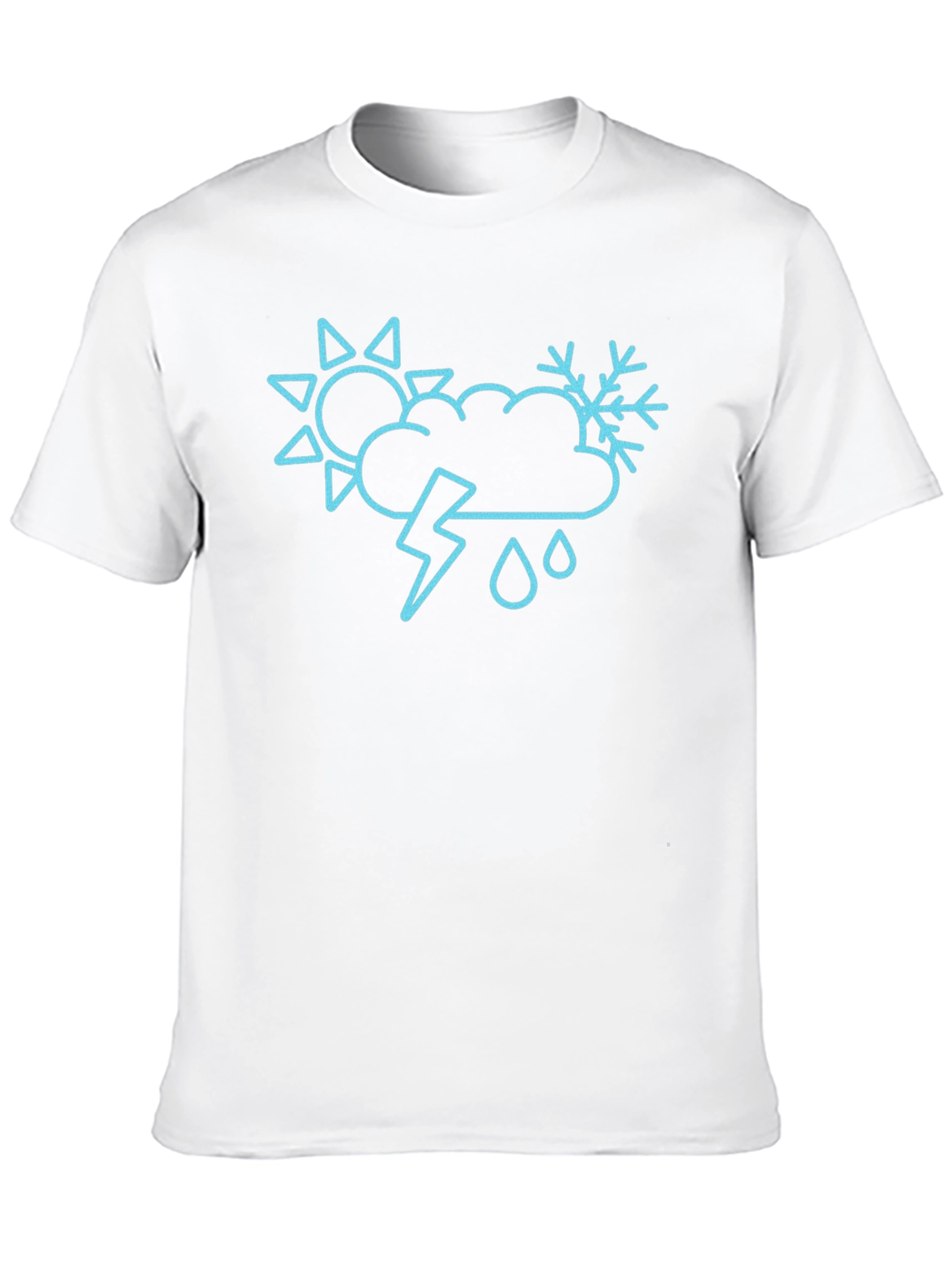 Weather Pattern T-Shirt - Black