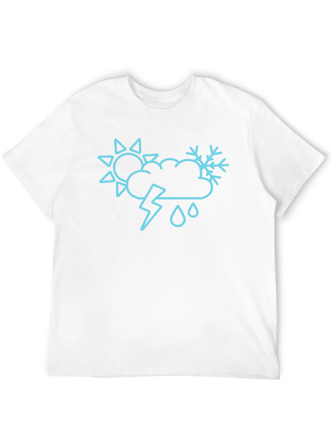 Weather Pattern T-Shirt - Black