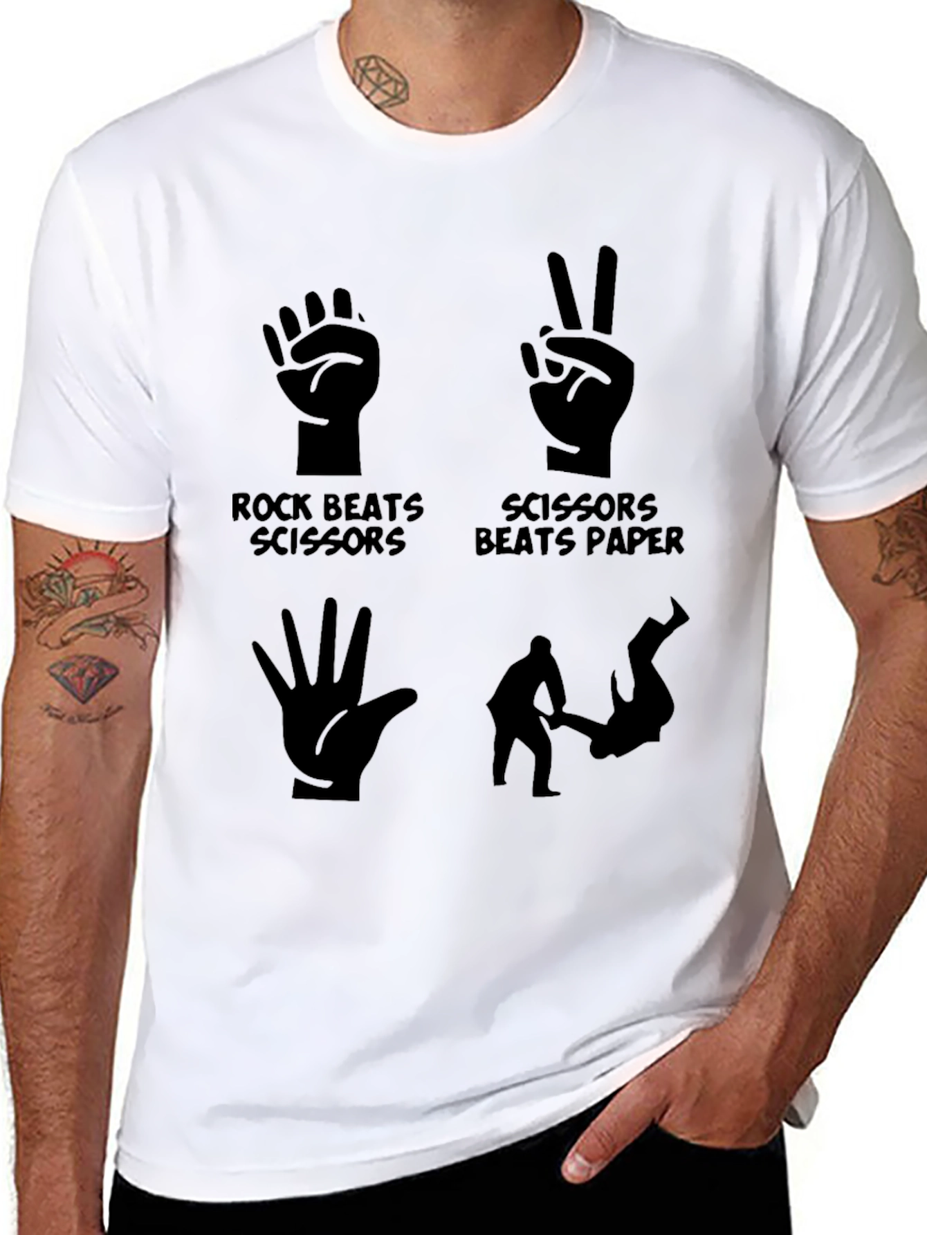 Rock Paper Scissors Funny T-Shirt