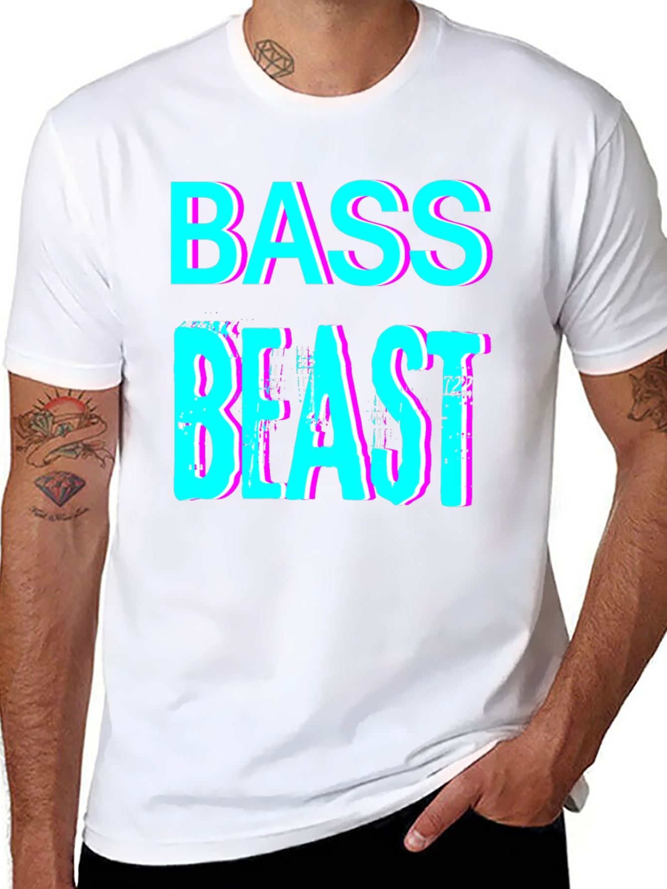 Bass Beast Graphic Tee - Unique Music Lover Shirt