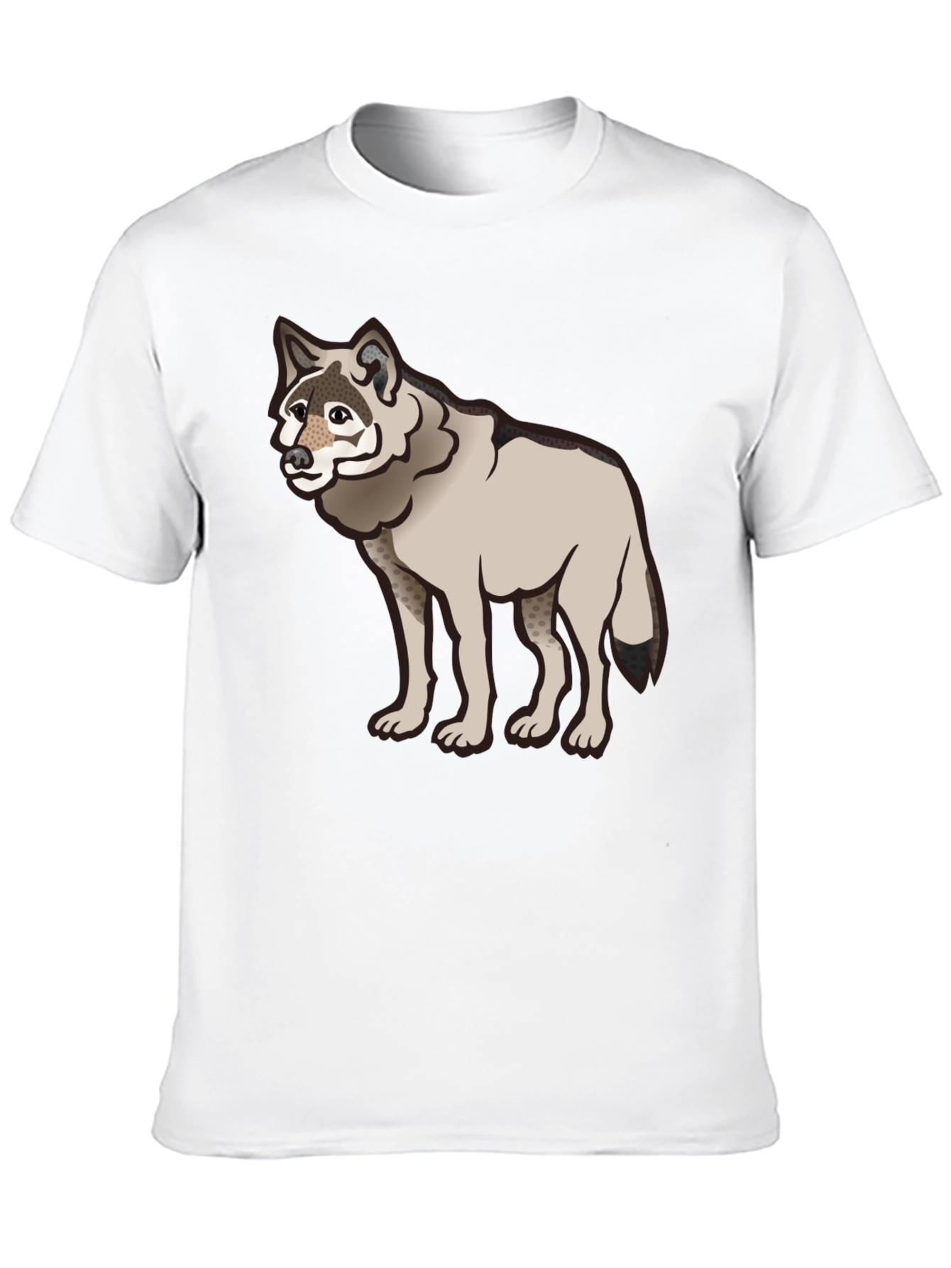 Cool Wolf Graphic Black T-Shirt