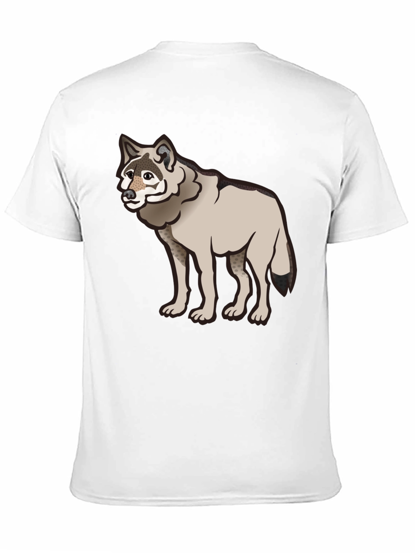 Cool Wolf Graphic Black T-Shirt