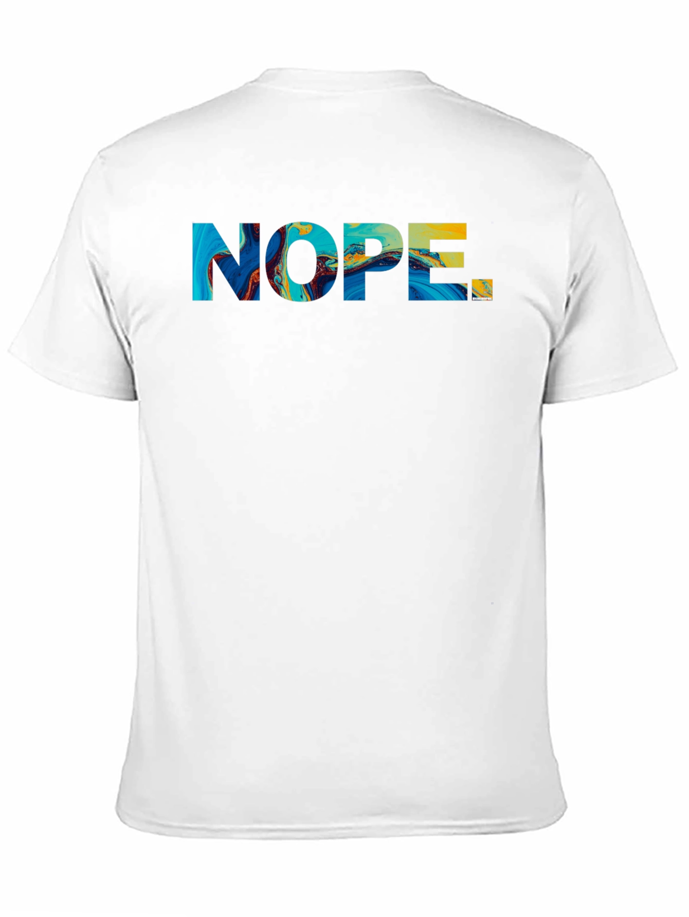 Nope Graphic Tee - Mens Black Cotton T-Shirt
