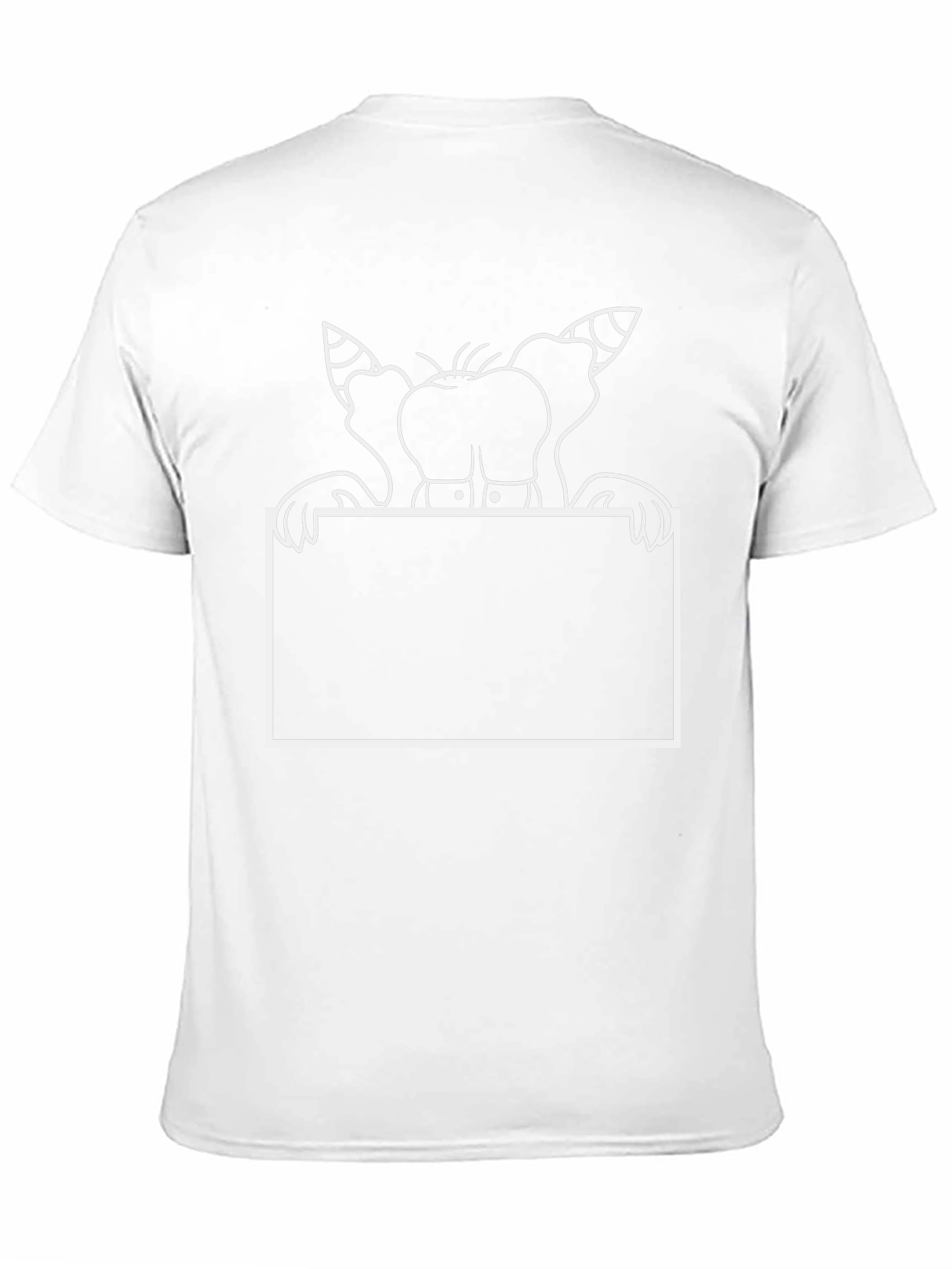 Cartoon Elephant Graphic Black T-Shirt